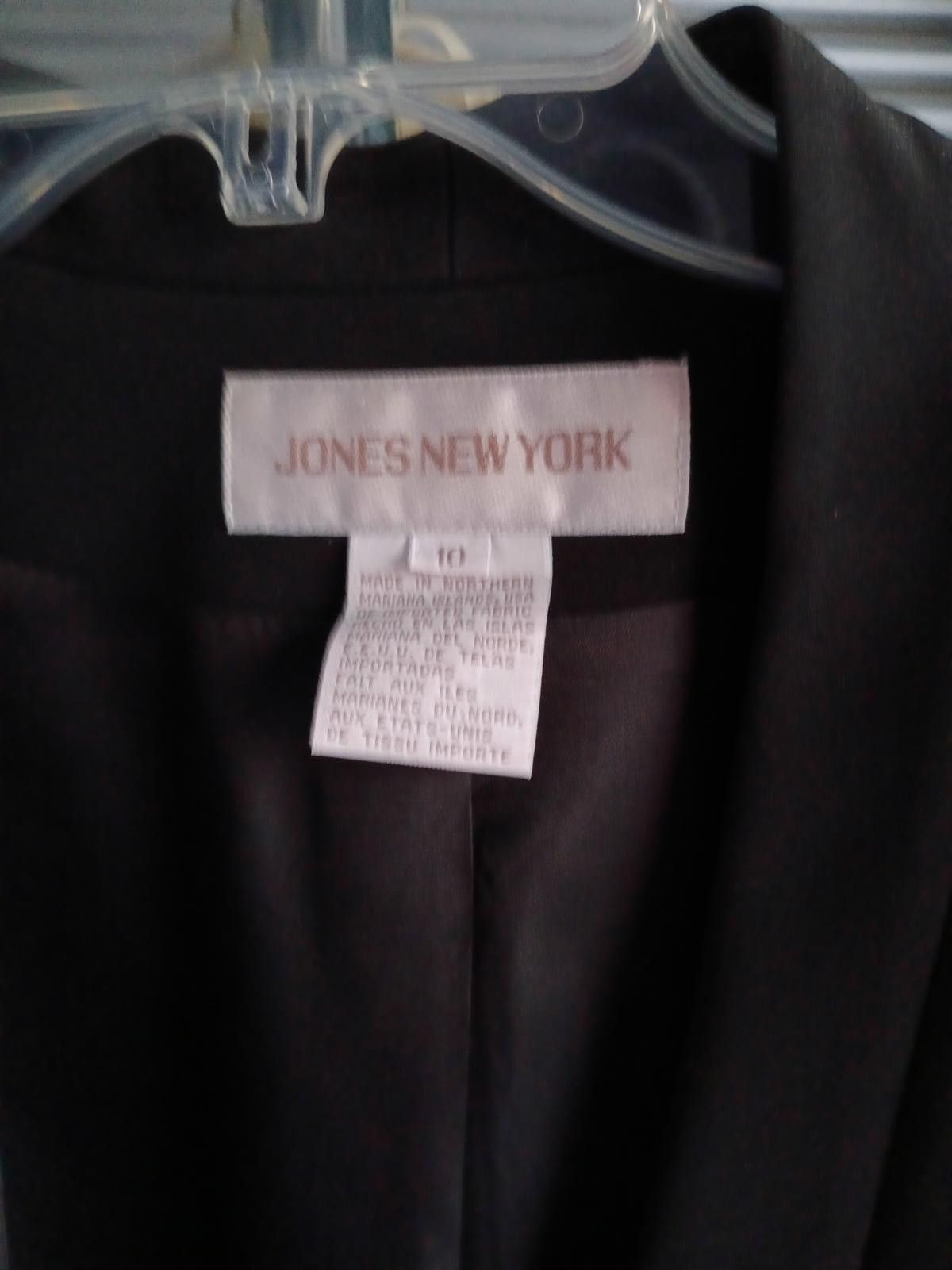 Jones New York Stylish Black Blazer by Jones New York Size L / US 10 / IT 46 - 3 Thumbnail