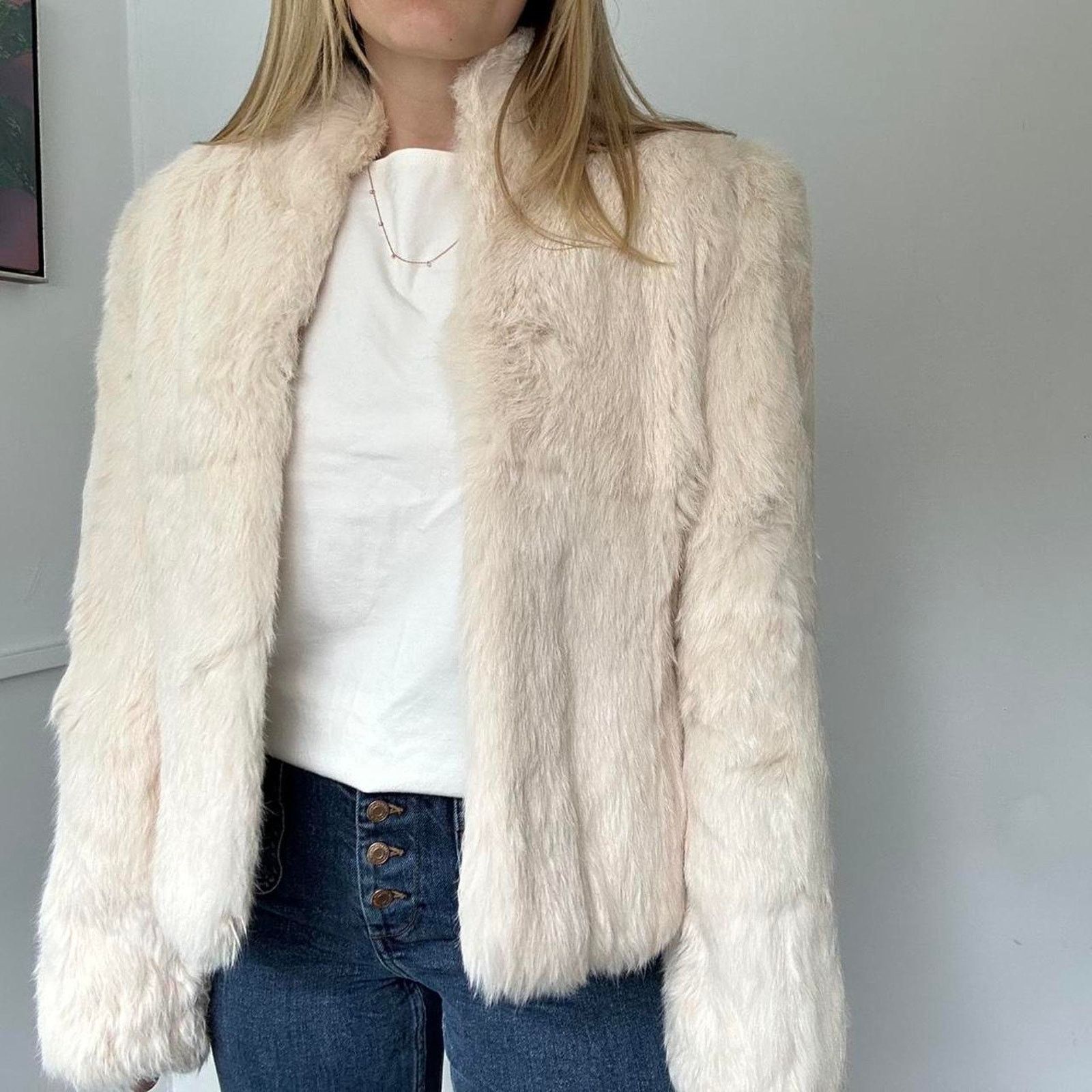 Other Vintage White Fur Coat (S) Size S / US 4 / IT 40 - 1 Thumbnail