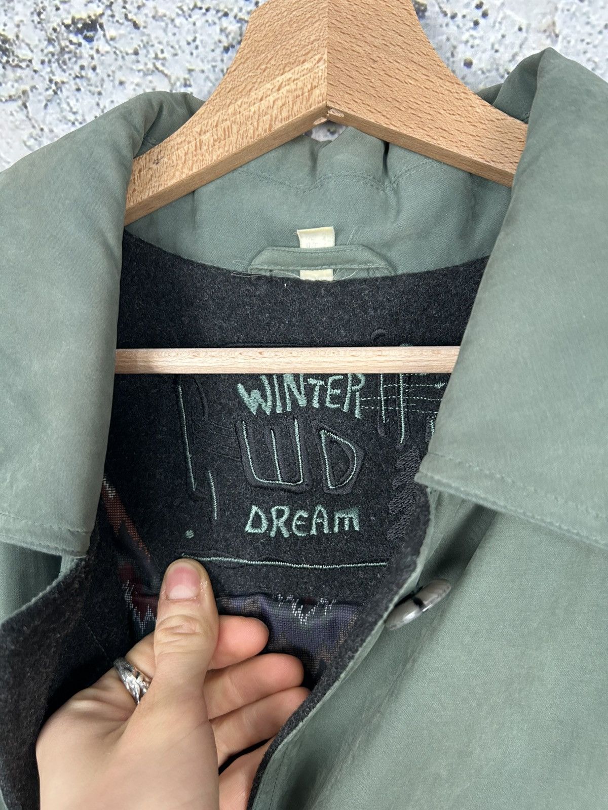 Vintage Vintage Green Coat Avant Garde Archive Japanese Designer Size US L / EU 52-54 / 3 - 5 Thumbnail