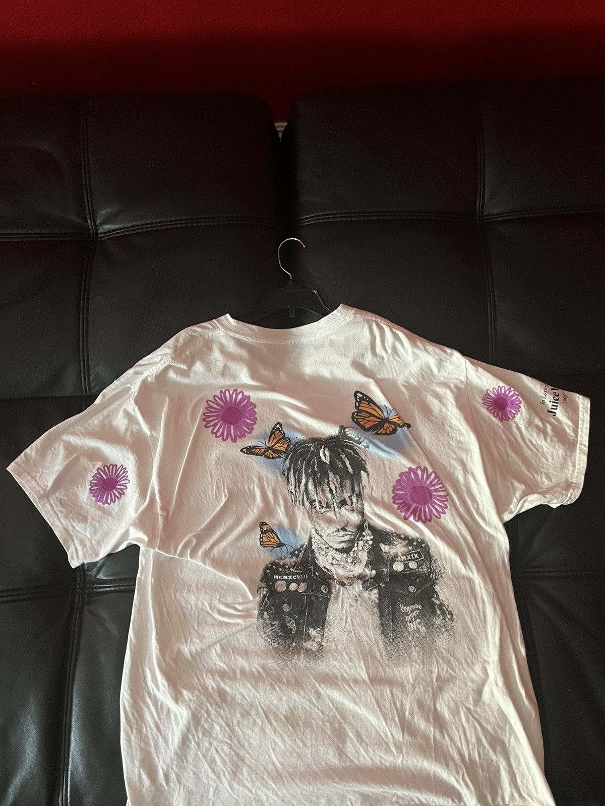 Juice Wrld Butterfly Tee White XL