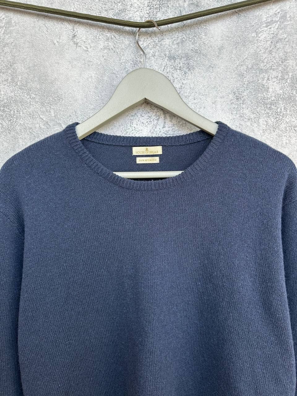 Other House of Bruar Pure Lambswool Crew Neck Sweater Navy Jumper Size US L / EU 52-54 / 3 - 4 Thumbnail