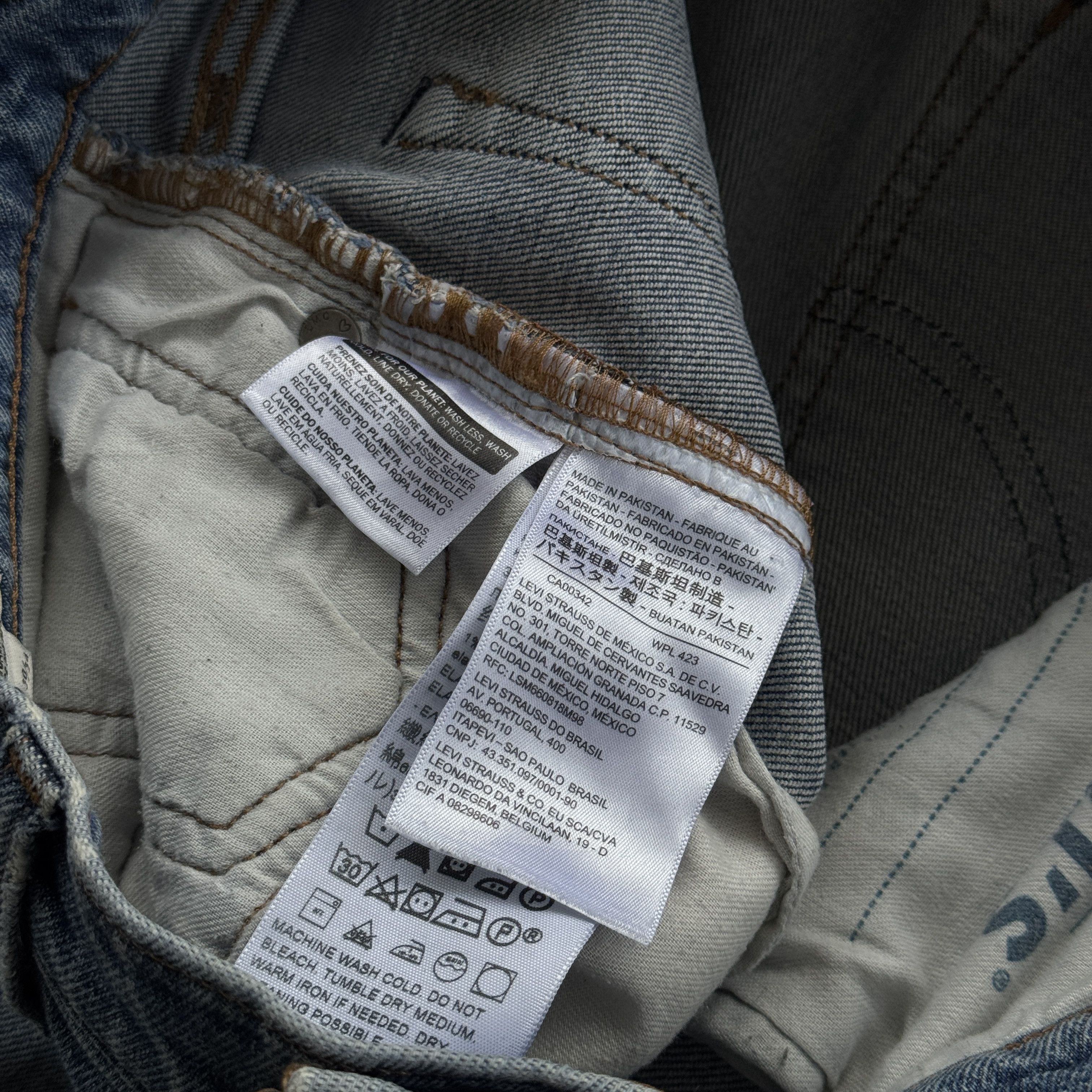 Levi's Levi's 512 Slim Taper Selvedge Denim Blue Jeans 30x34 Size US 30 / EU 46 - 9 Thumbnail