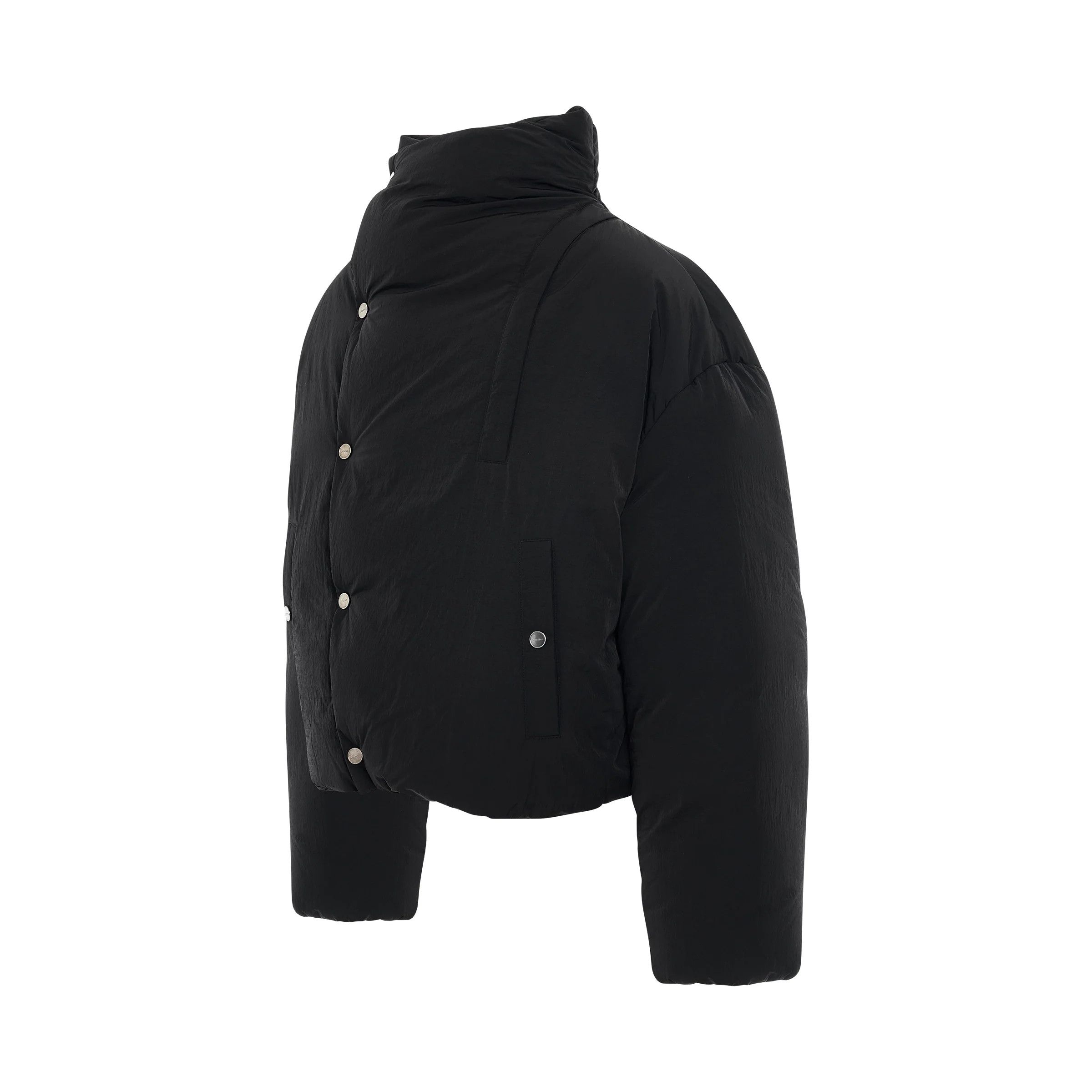 Jacquemus o1mris0824 Down Jacket in Black Size US L / EU 52-54 / 3 - 2 Thumbnail