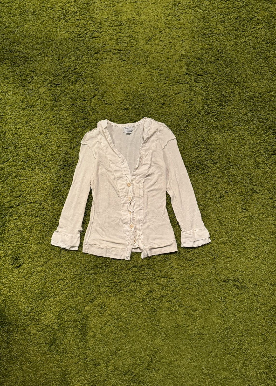 Transit × Transit Uomo Transit par-such avant garde ribbed cardigan longsleeve Size S / US 4 / IT 40 - 7 Thumbnail