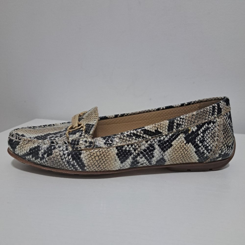Geox Geox Respira Phython Print Drive Moccasin Loafer Faux Leathe Size US 7 / IT 37 - 14 Thumbnail
