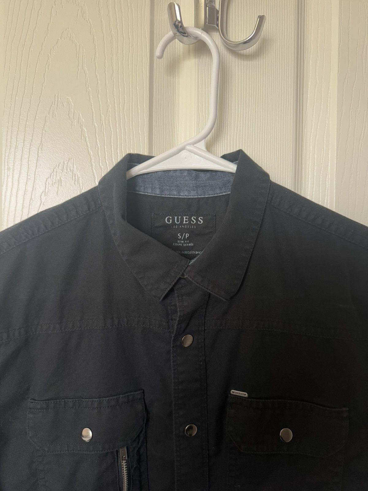 Guess Guess Slim Fit Black Button Up Size US S / EU 44-46 / 1 - 3 Thumbnail