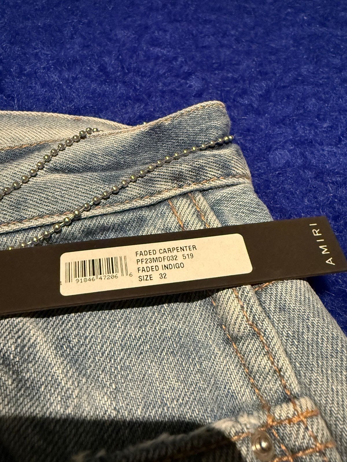 Amiri AMIRI Carpenter Jeans Size 32 DSWT Made in USA Retail $1100 Size US 32 / EU 48 - 8 Thumbnail