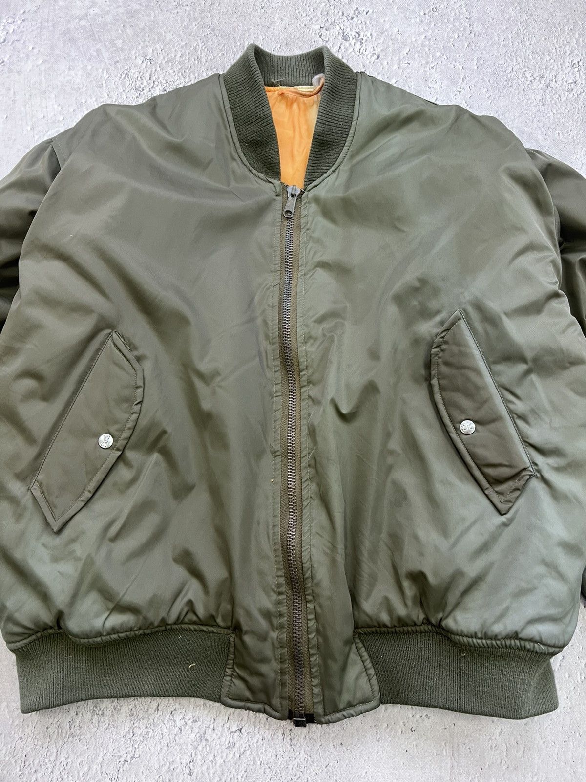 Alpha Industries Vintage KANYE WEST STYLE Alpha Industries Bomber Jacket Size US XL / EU 56 / 4 - 3 Thumbnail