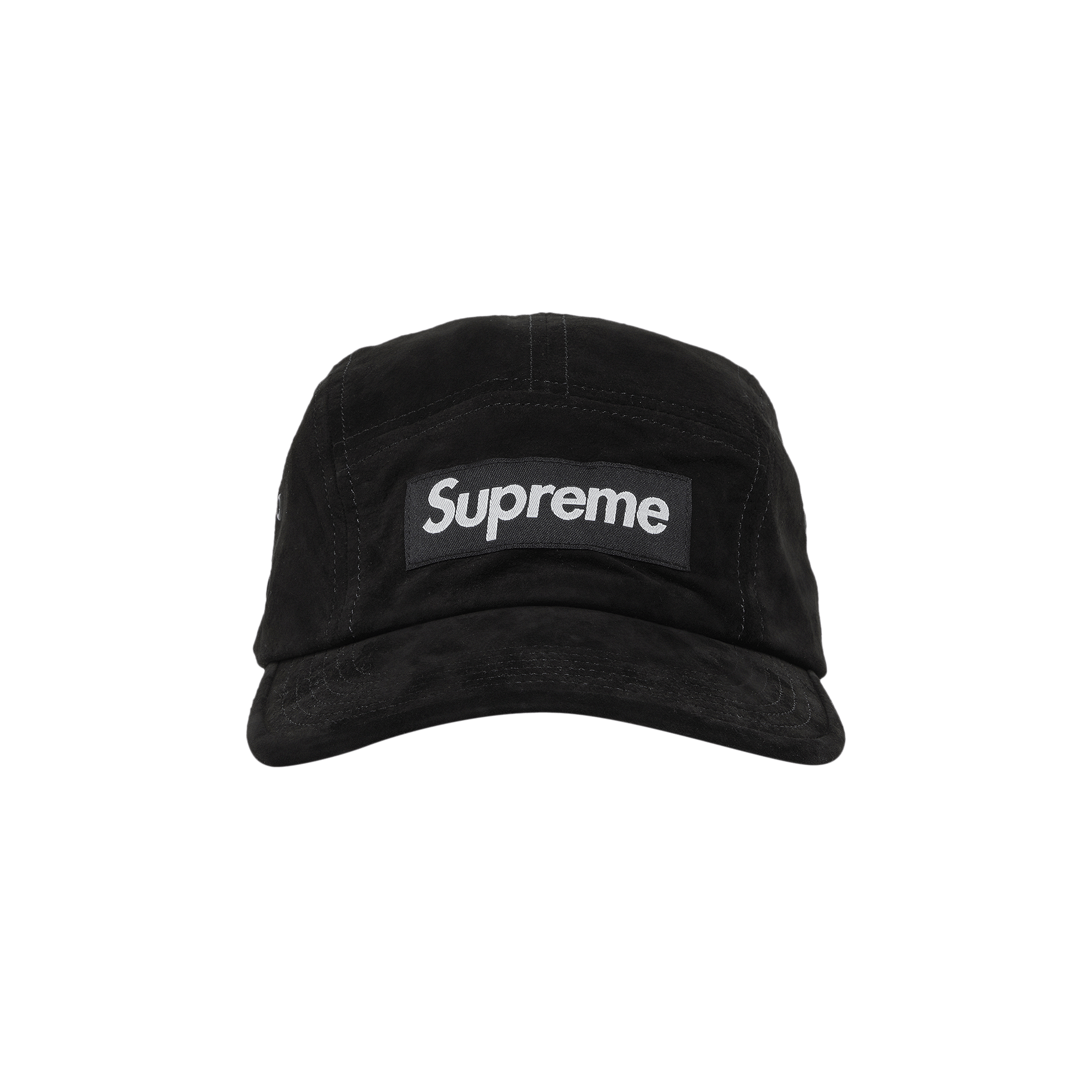 image of Supreme Suede Camp Cap Black, Men's