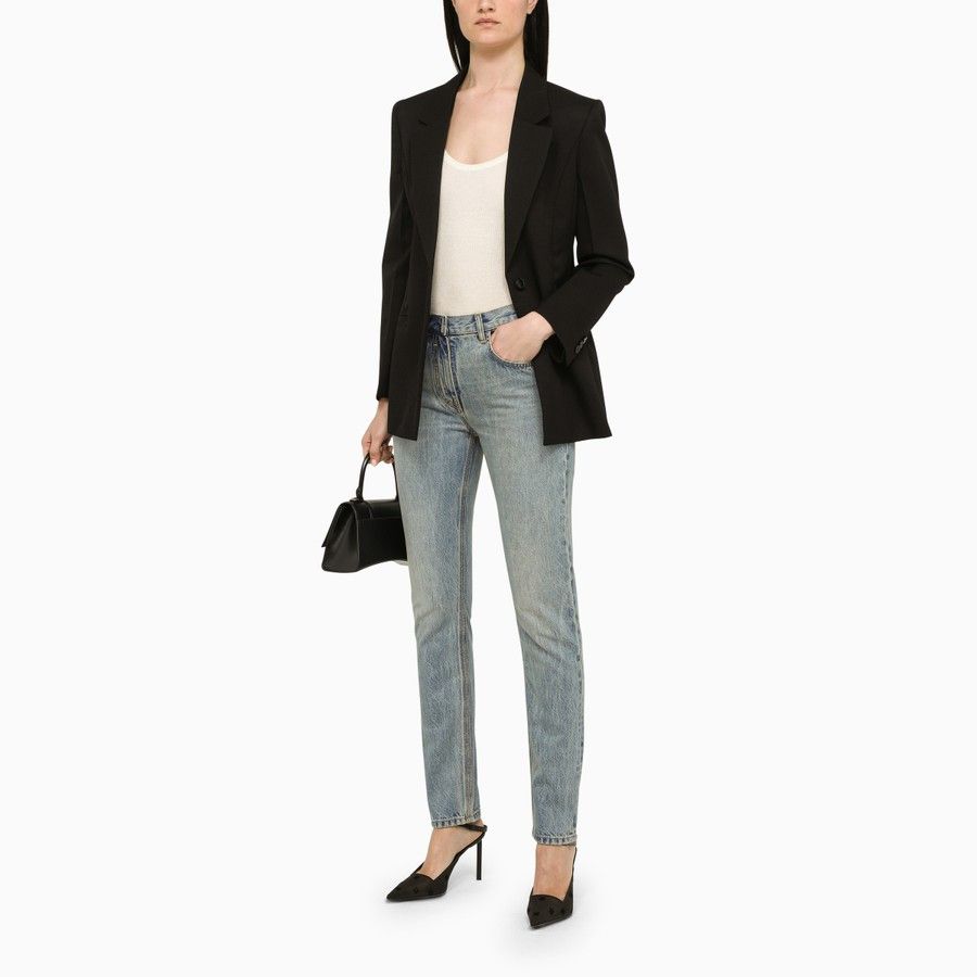 Givenchy o1d2blof0824 Wool Blazer in Black Size S / US 4 / IT 40 - 2 Thumbnail
