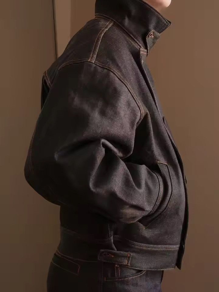 Japanese Brand Dark Denim Jacket Size US M / EU 48-50 / 2 - 3 Thumbnail