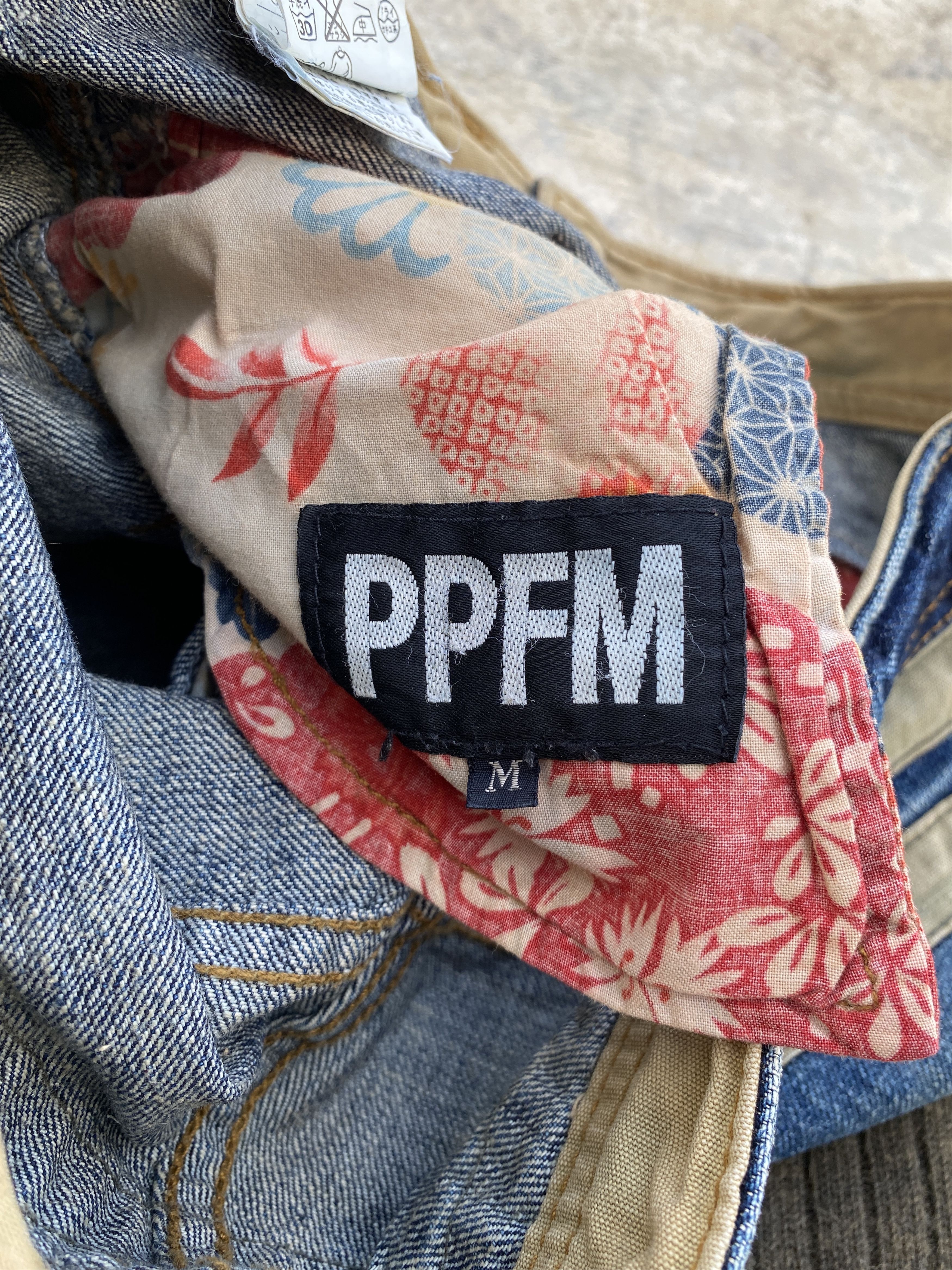 Japanese Brand × PPFM PPFM Patchwork Dirty Wash Jeans Size US 32 / EU 48 - 12 Thumbnail