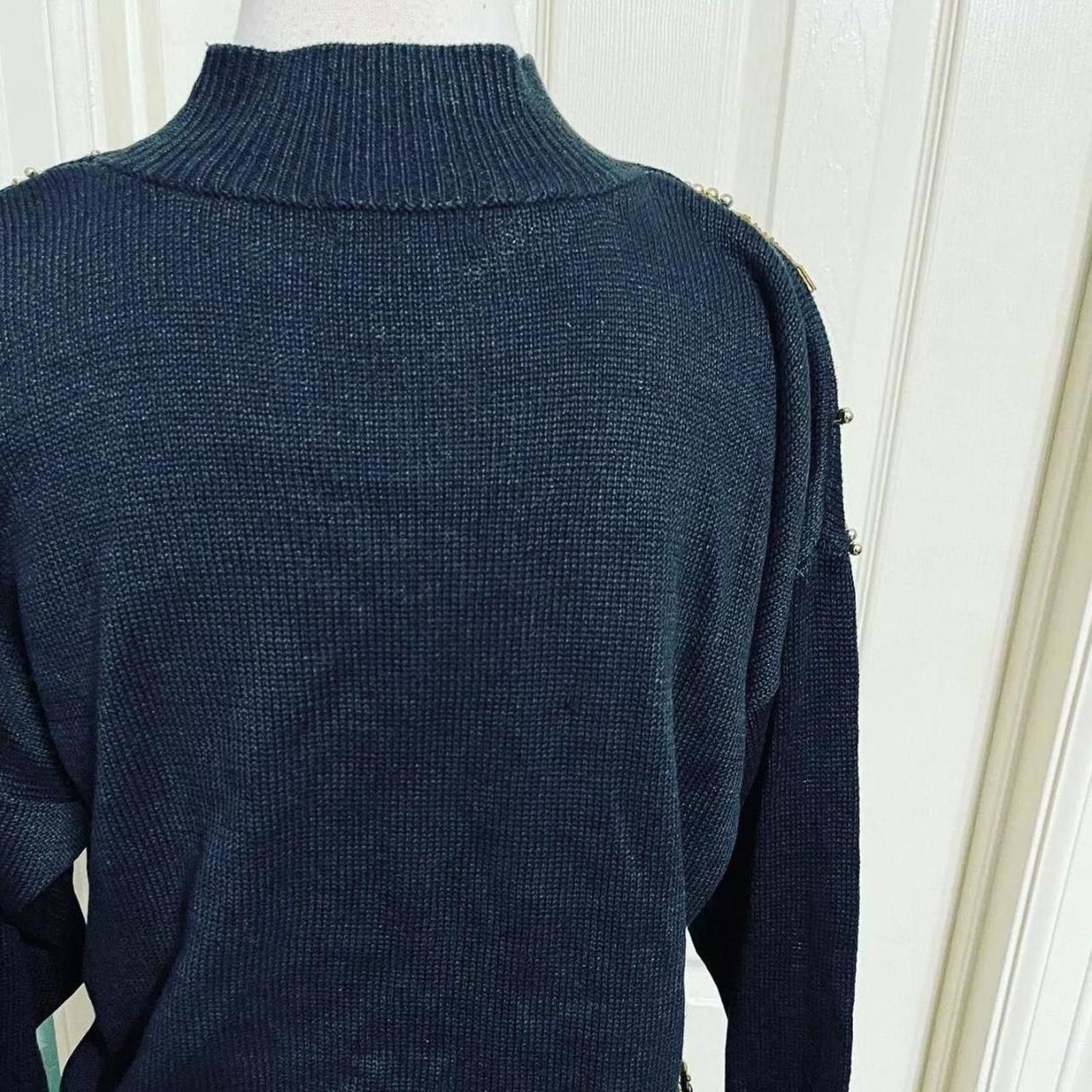 Other Victoria Jones Vintage Beaded Sweater Small Oversized Size S / US 4 / IT 40 - 3 Thumbnail