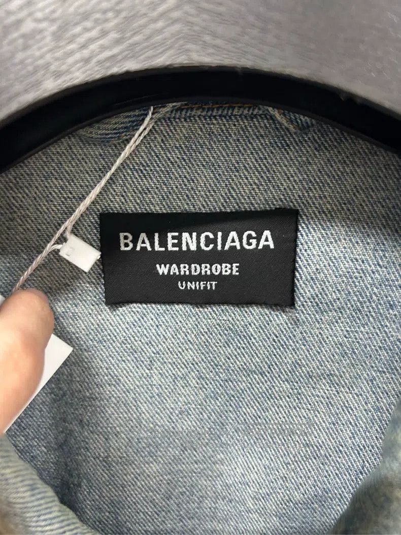 Balenciaga Balenciaga Denim Jacket Size US M / EU 48-50 / 2 - 2 Thumbnail