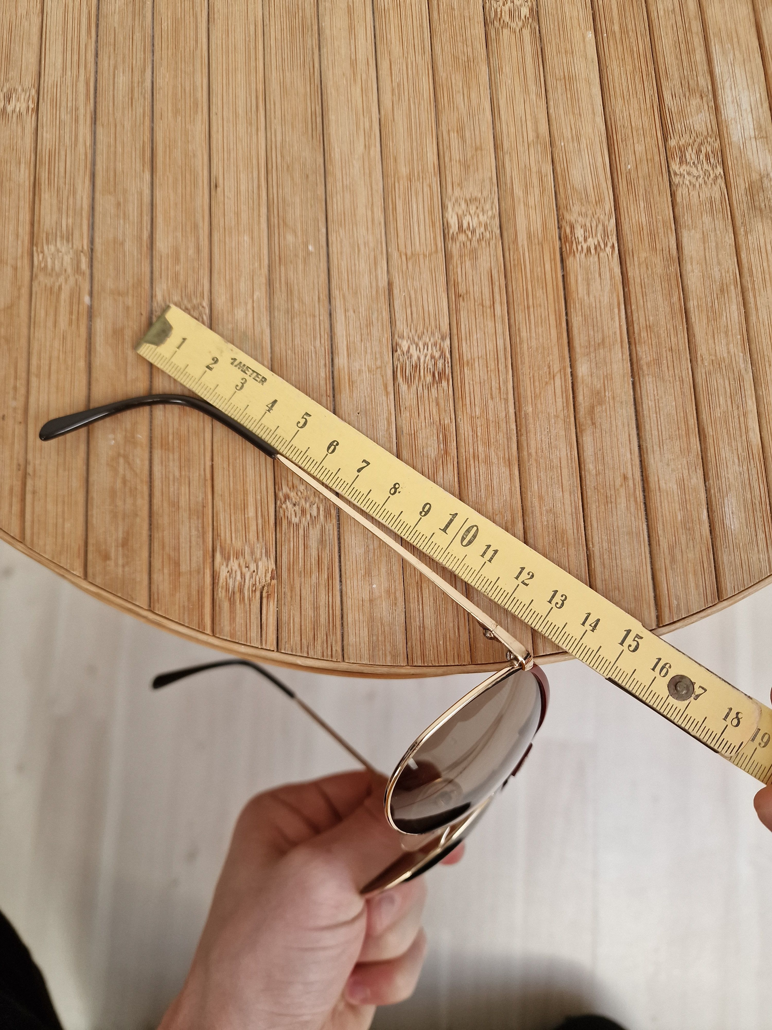 Vintage RODENSTOCK AVIATOR Sunglasses REMO GOLD \ BROWN Lensess USED Size ONE SIZE - 15 Thumbnail