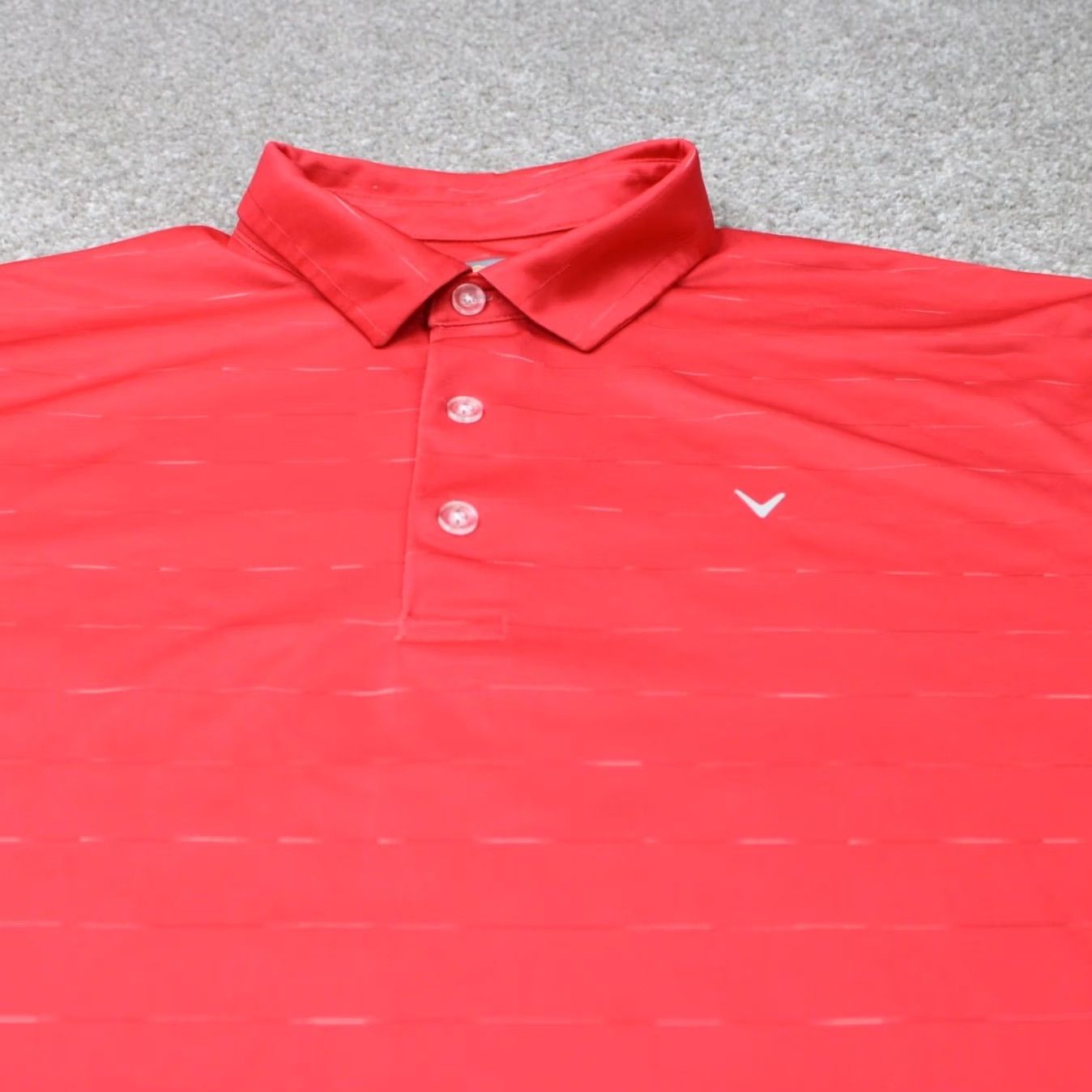 Callaway Callaway Opti-Dri Polo Shirt Mens XL Red Short Sleeve polo Golf 100% Polyester Logo Breathable Stretch Regular Button Pullover Shirt Size US XL / EU 56 / 4 - 4 Thumbnail