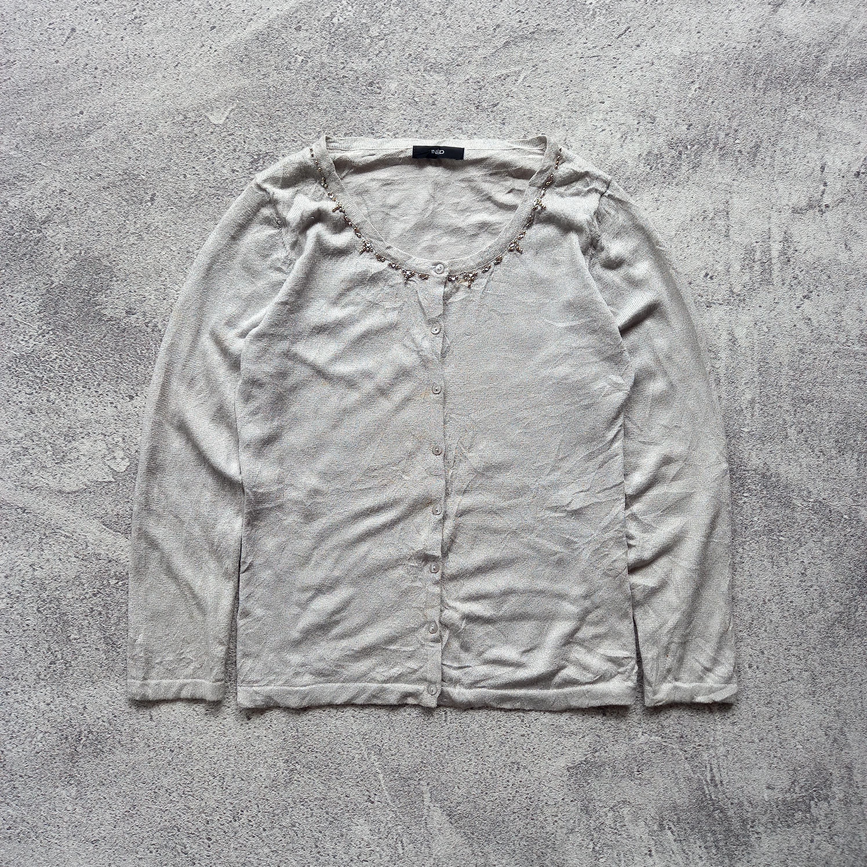 Japanese Brand INED by Yohji Yamamoto Button Up Knit Size S / US 4 / IT 40 - 1 Thumbnail