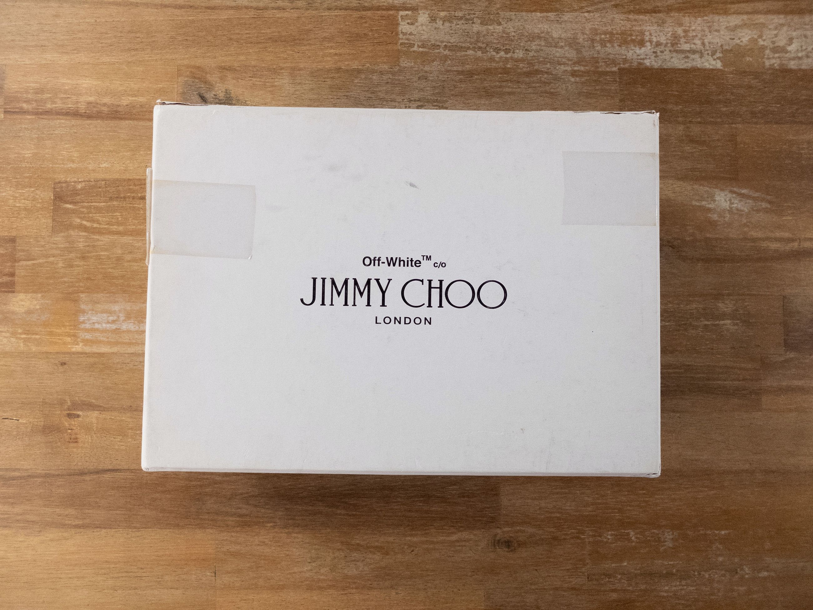 Jimmy Choo JIMMY CHOO x OFF-WHITE Anne black satin fabric PVC pumps 40 Size US 10 / IT 40 - 11 Thumbnail