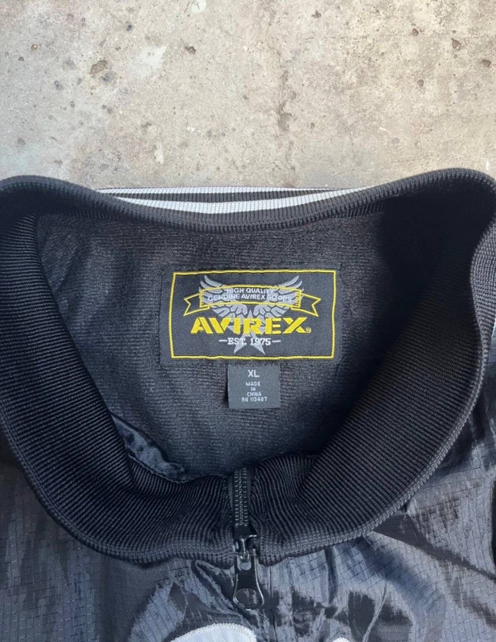 Avirex Avirex Nylon Varsity Black Bomber Jacket Size US XL / EU 56 / 4 - 2 Thumbnail