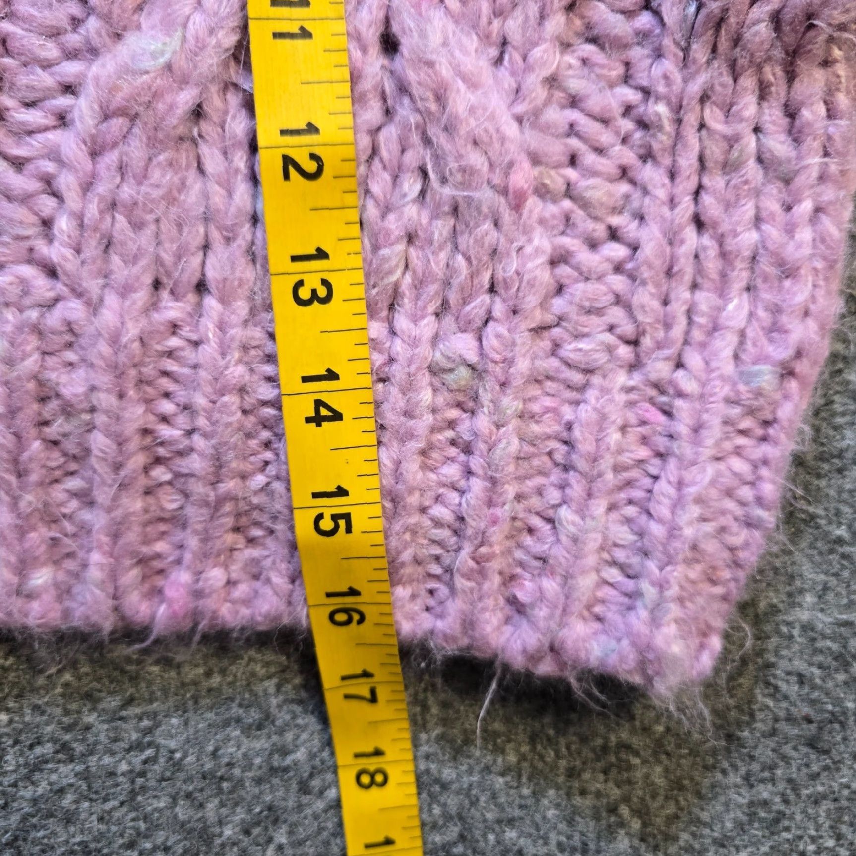 Urban Outfitters Urban Outfitters Sweater Cardigan Womens Size S Pink Purple Chunky Knit Round Neck Long Sleeve Crop Grandma Vintage No Size S / US 4 / IT 40 - 6 Thumbnail