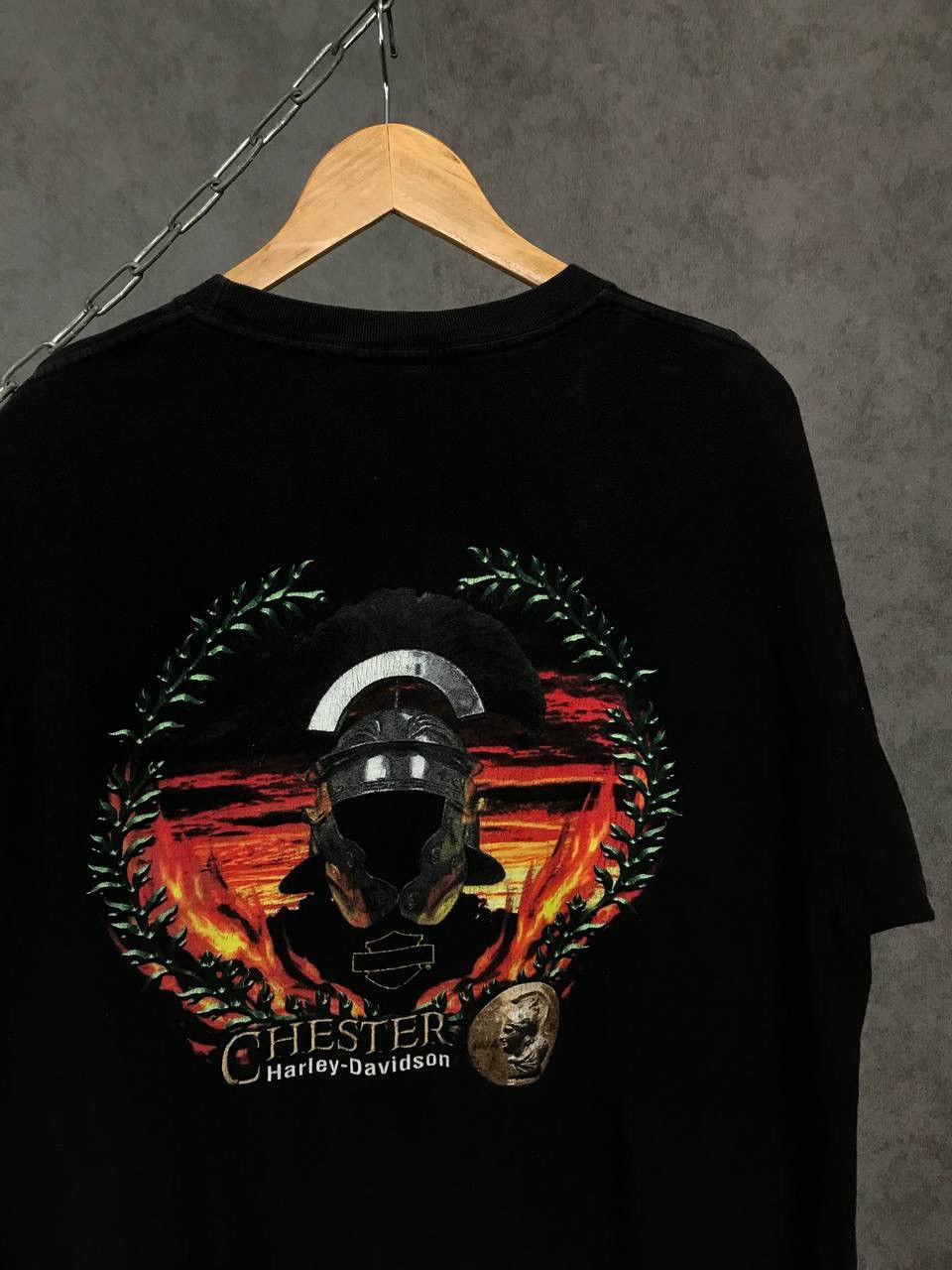 Harley Davidson Harley Davidson 2002 vintage biker rock overprinted tee Size US XL / EU 56 / 4 - 7 Thumbnail