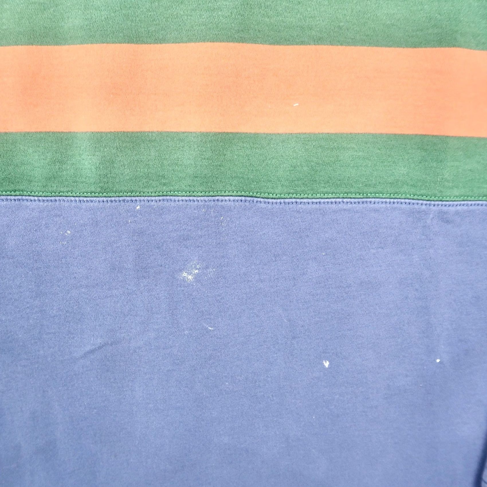 Polo Ralph Lauren VINTAGE Polo Ralph Lauren Rugby Shirt L Large Blue Green Orange Stripe Long Sleeve Mens Size US L / EU 52-54 / 3 - 5 Thumbnail