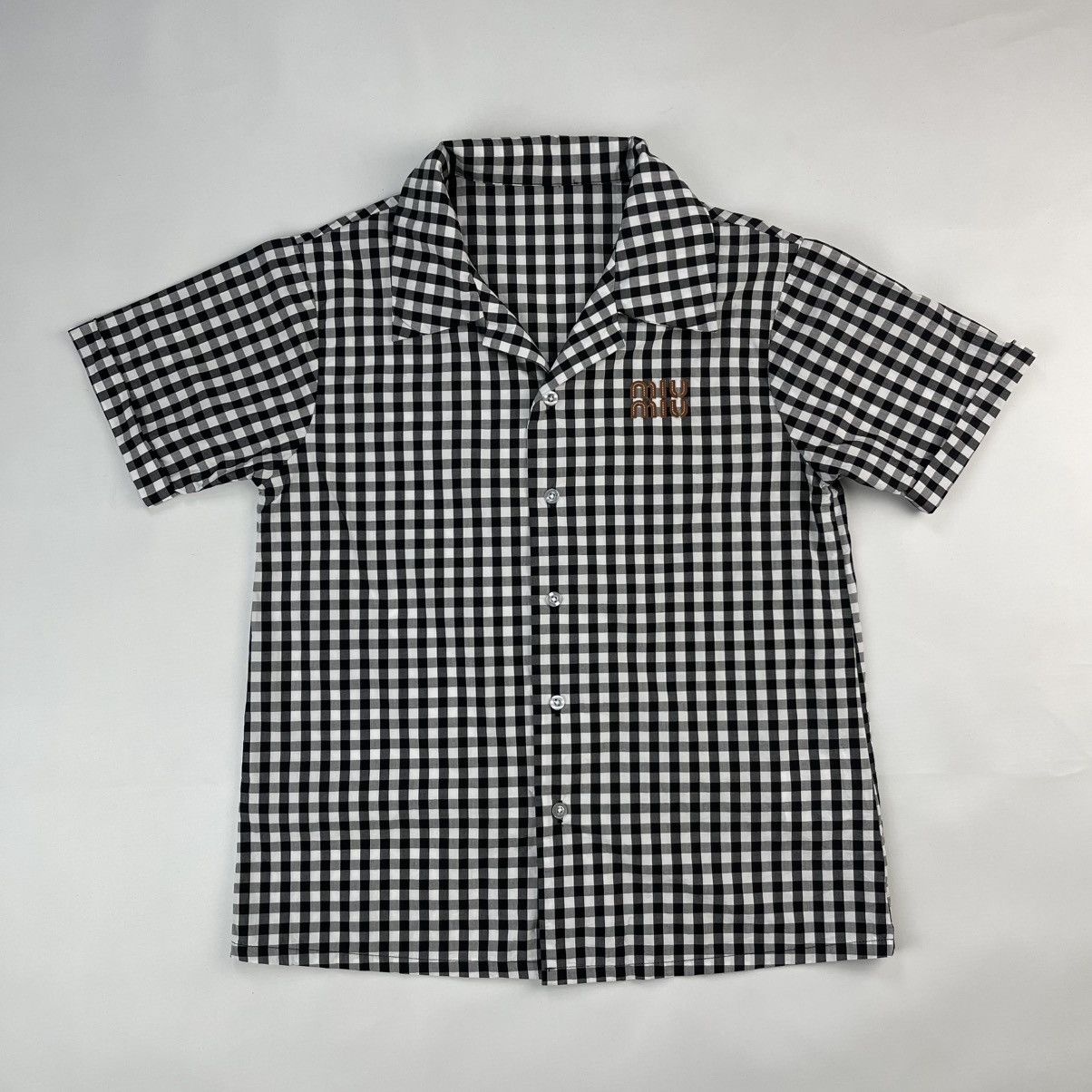 Miu Miu MIU MIU Short Sleeve Shirt Size S / US 4 / IT 40 - 1 Thumbnail