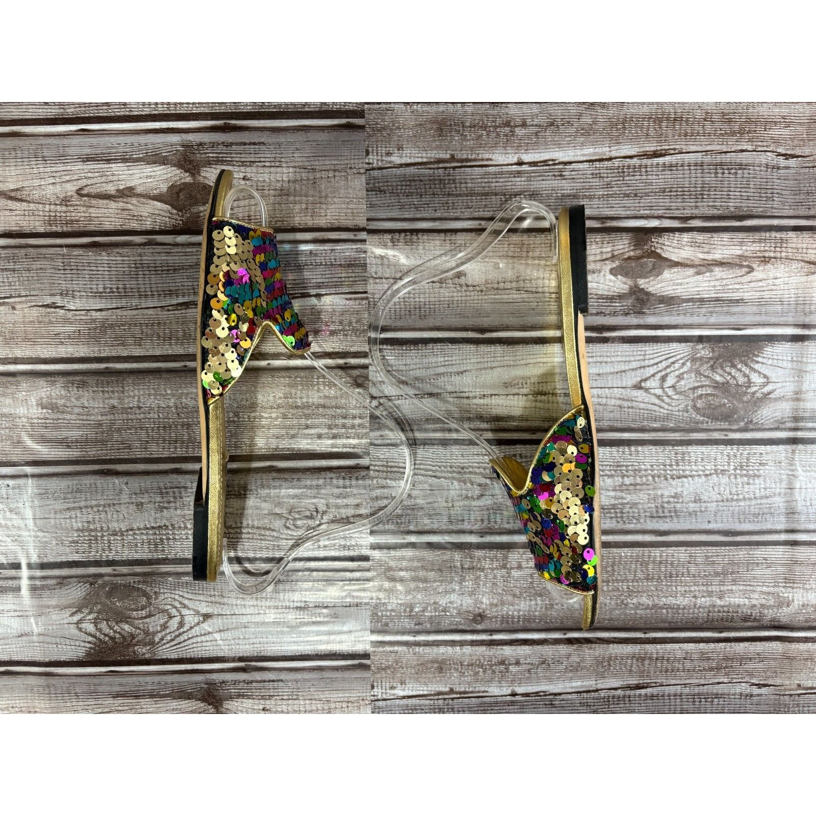Dolce & Gabbana Dolce Gabbana Bellucci Leather and Sequins Flat Slides Size Size US 6 / IT 36 - 2 Thumbnail