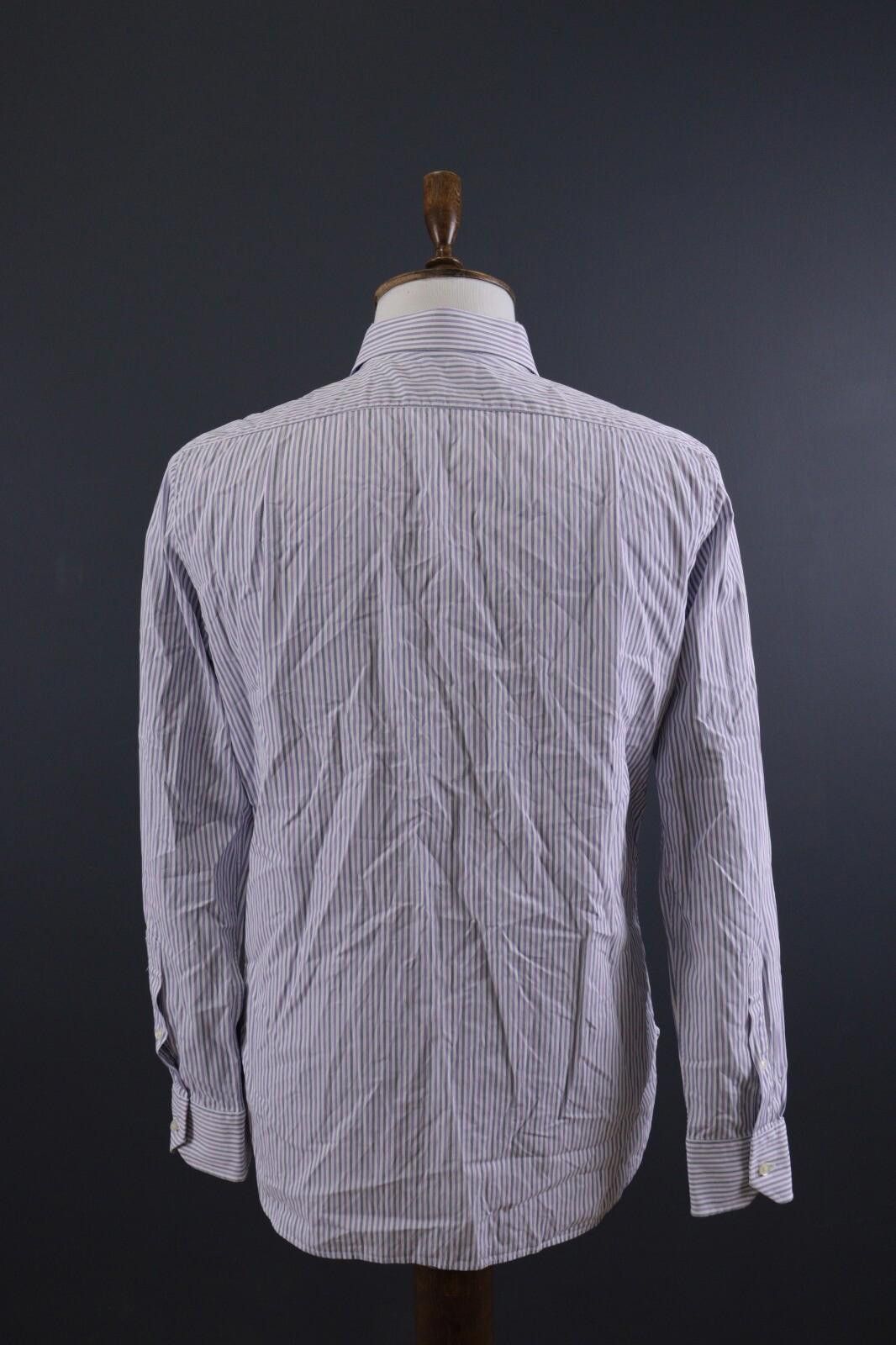 Designer Boggi Milano Doppio Ritorto Tailpred Shirt Size 41 / 16 Size US M / EU 48-50 / 2 - 6 Thumbnail