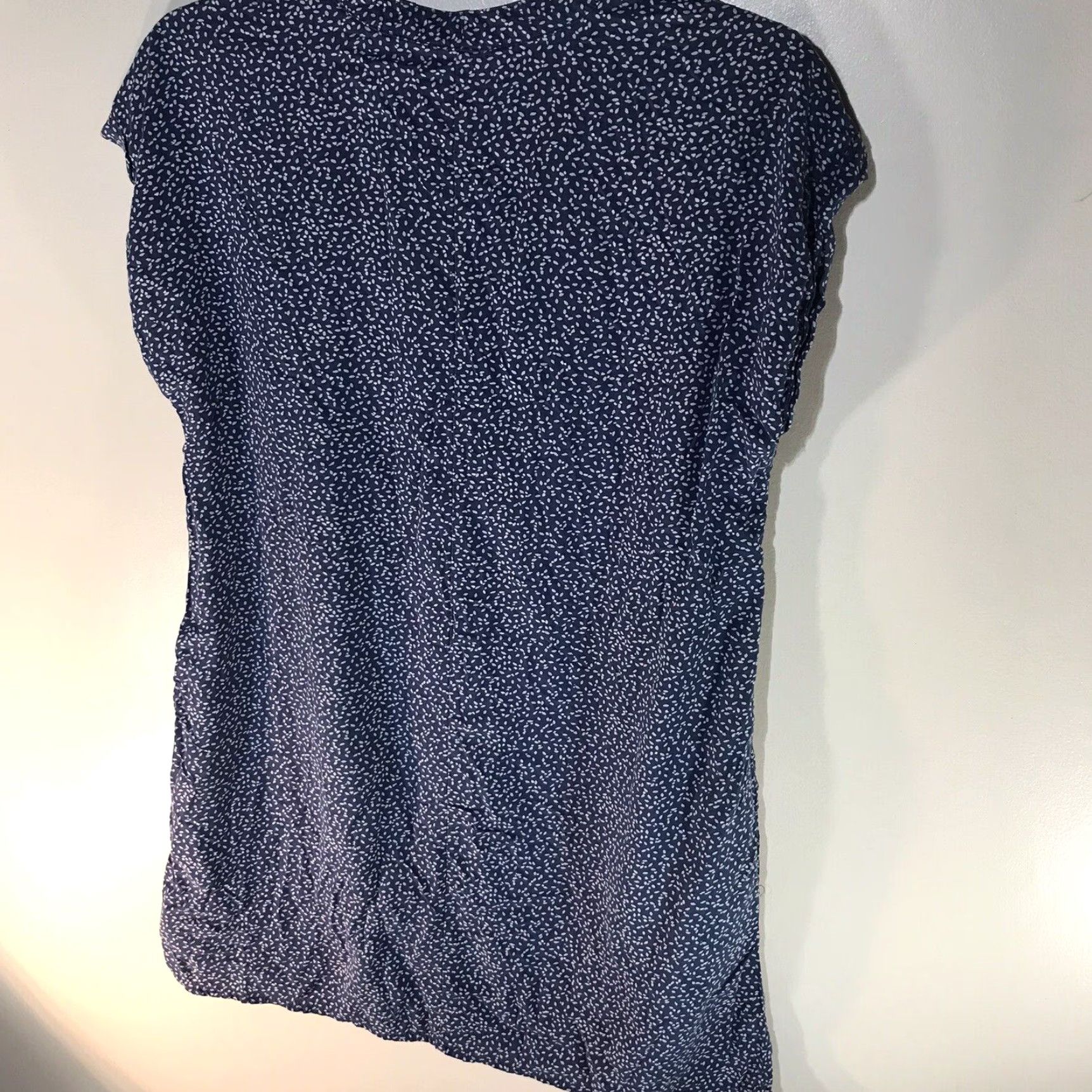 Gap Gap Women's Sleeveless Shift Dress L Blue/White Rayon Knee-Length Summer Casual Modern Size L / US 10 / IT 46 - 4 Thumbnail