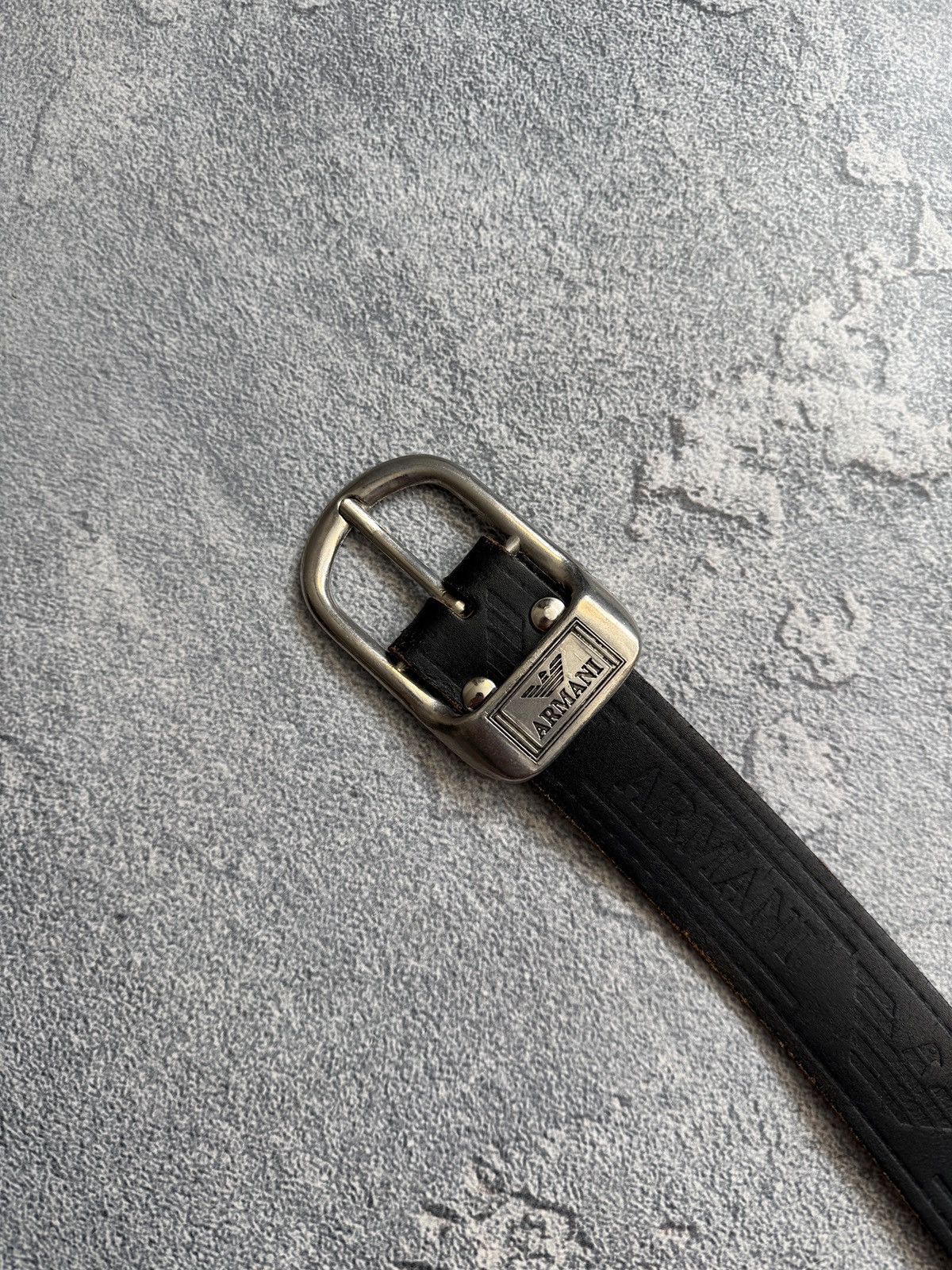 Armani Vintage Giorgio Armani Belt Leather Y2K Metal Details Size ONE SIZE - 4 Thumbnail