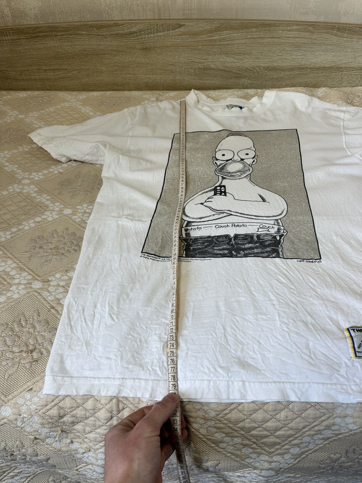 The Simpsons 🔥 1998 The Simpsons Couch Potato Homer Cartoon T Shirt USA Size US XXL / EU 58 / 5 - 11 Thumbnail