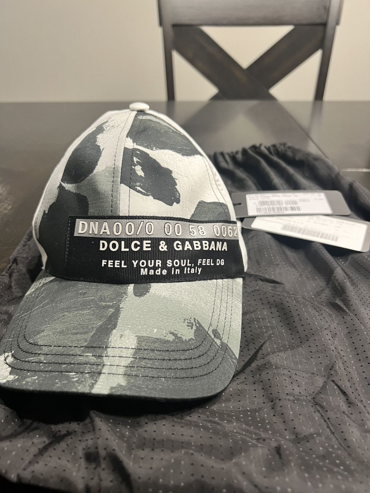 Dolce & Gabbana Dolce & Gabbana grey camouflage baseball cap Size ONE SIZE - 1 Thumbnail