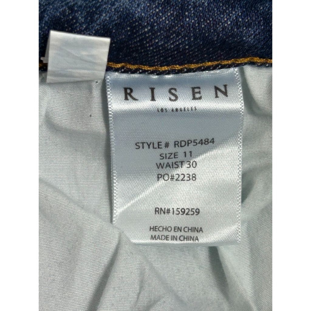 Other Risen High Rise Wide Cuffed Straight Denim Jeans - Sz 11/30 Size 30" / US 8 / IT 44 - 8 Thumbnail