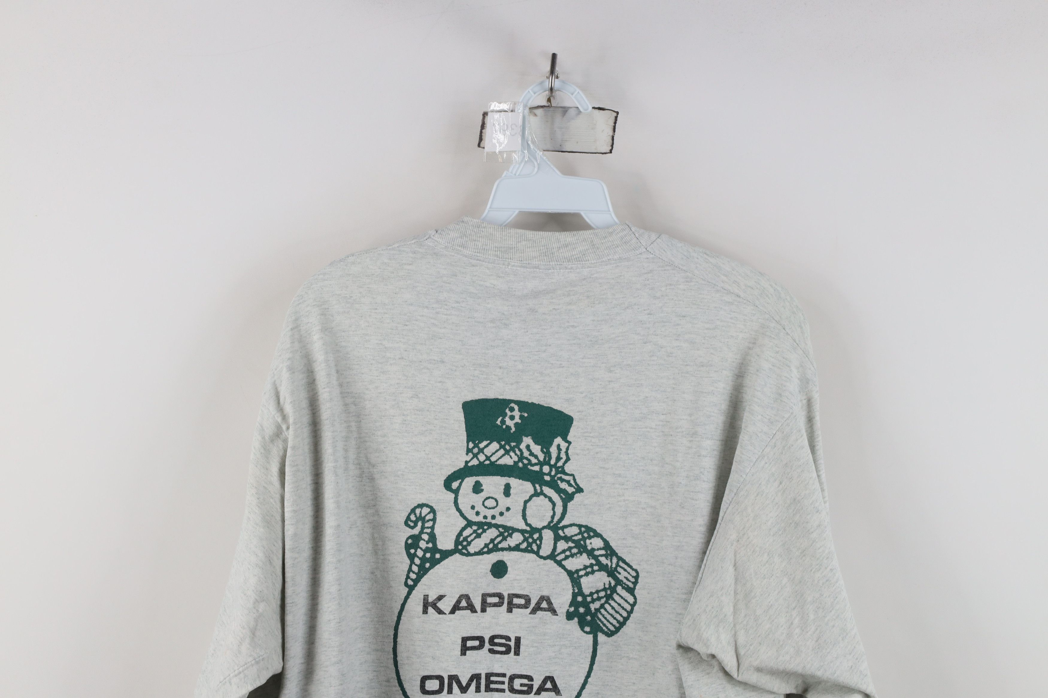 Vintage Vintage 90s Psi Omega Sorority Christmas Formal T-Shirt Size XL / US 12-14 / IT 48-50 - 14 Thumbnail