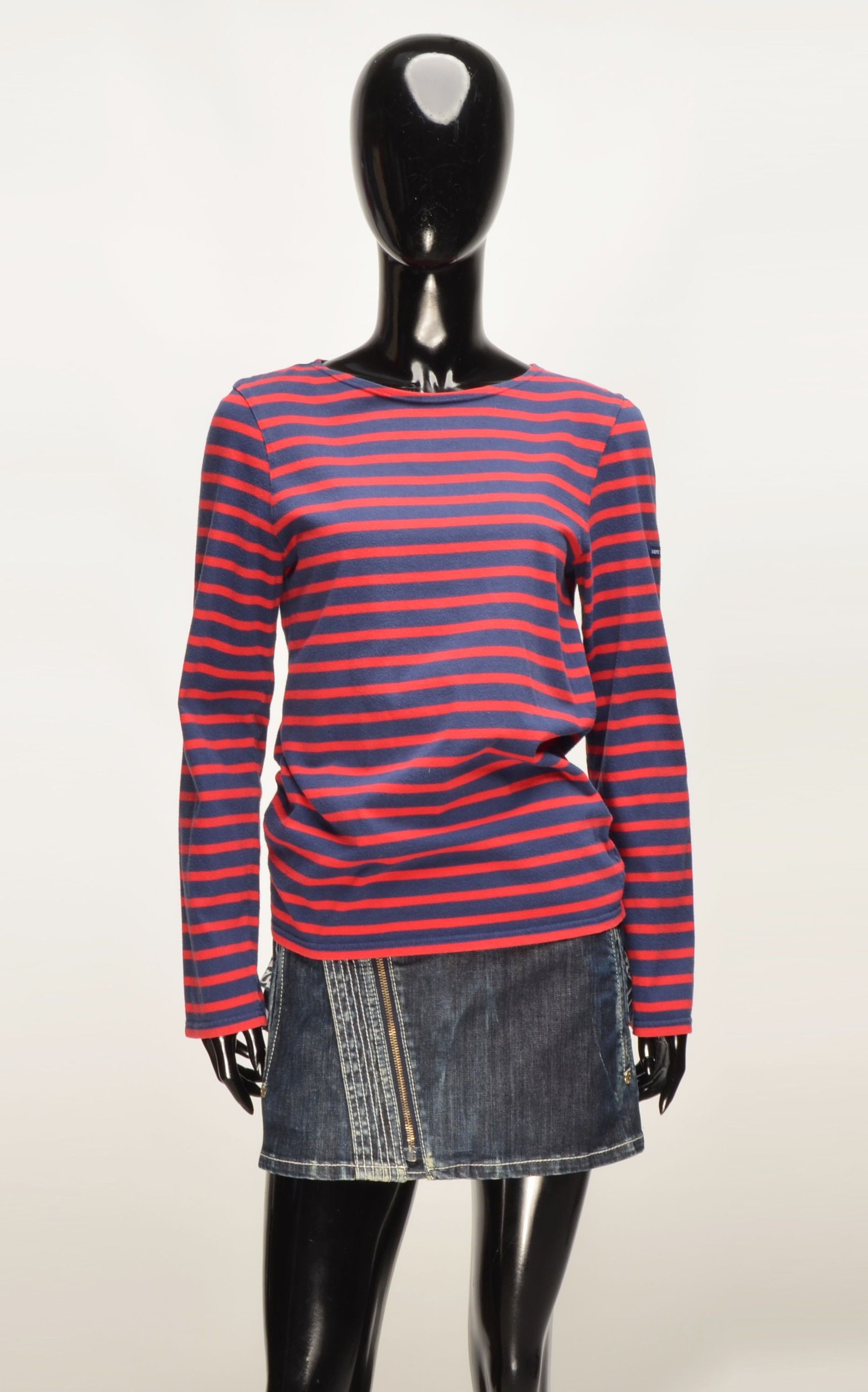 Saint James Saint James Women's Striped Long Sleeve Sailor Breton Shirt Size S / US 4 / IT 40 - 1 Thumbnail