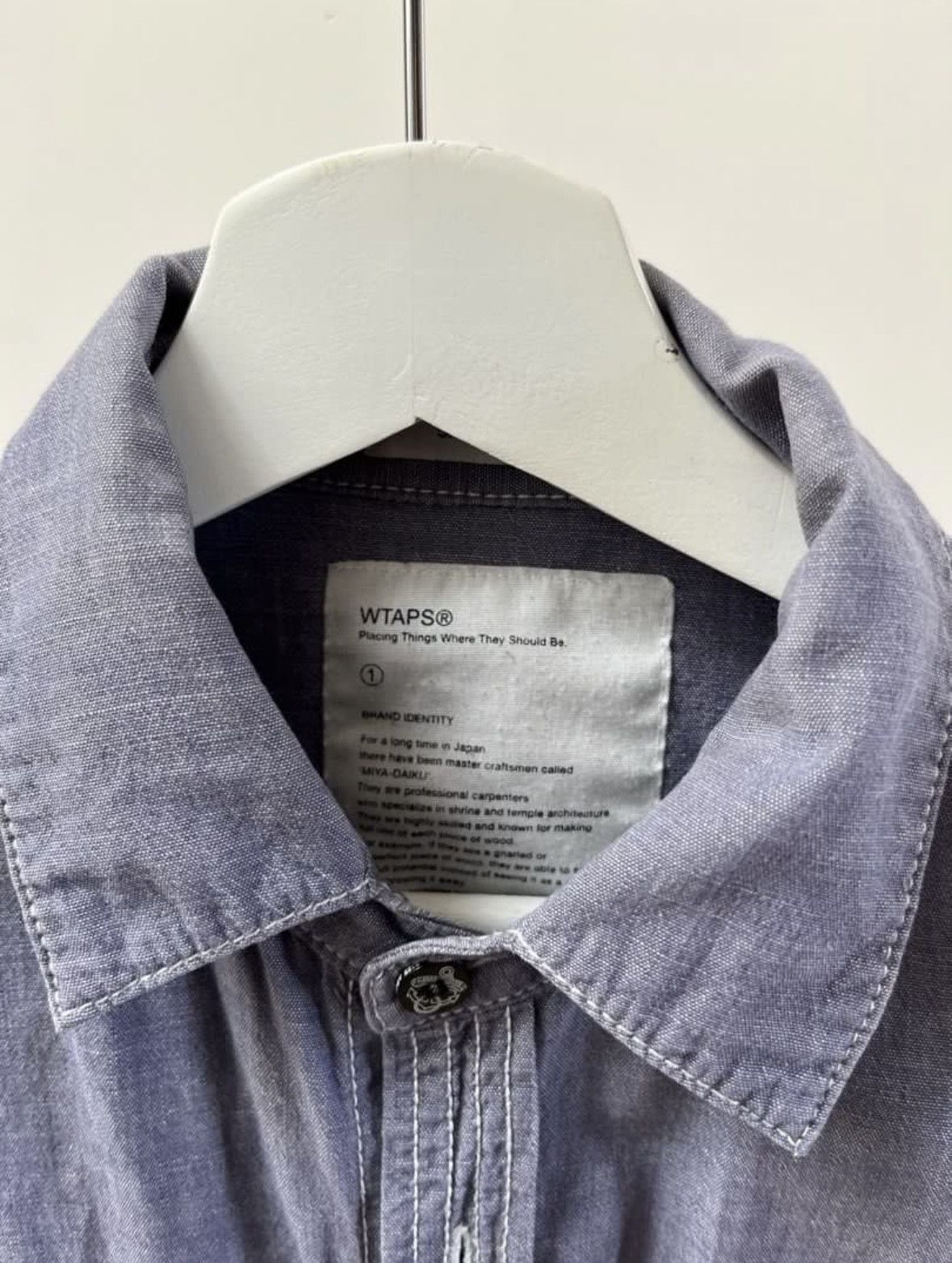 Wtaps wtaps military army shirt john doe Size US S / EU 44-46 / 1 - 4 Thumbnail