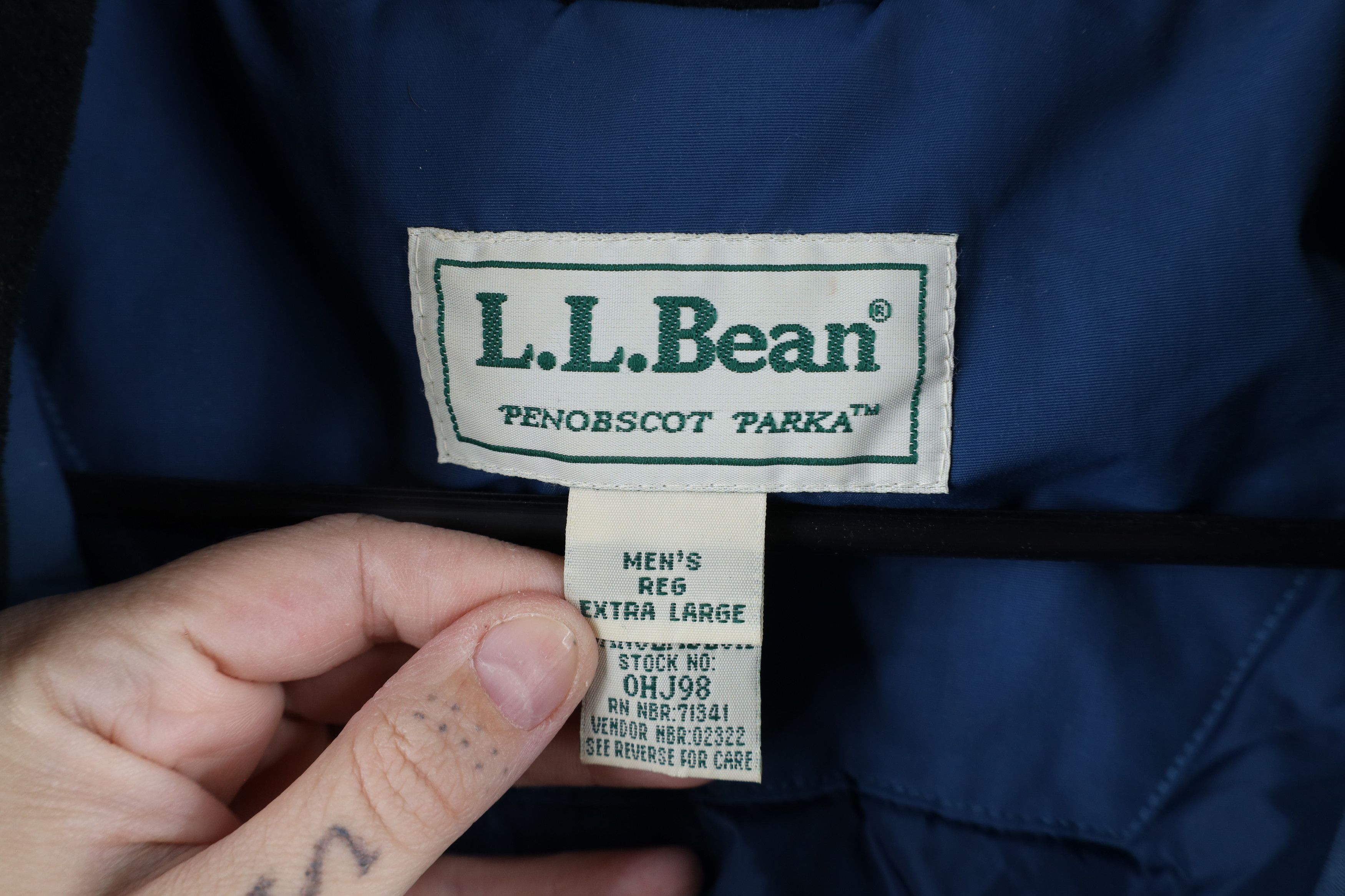 L.L. Bean × Vintage Vintage 90s LL Bean Spell Out Penobscot Hooded Parka Jacket Size US XL / EU 56 / 4 - 9 Thumbnail