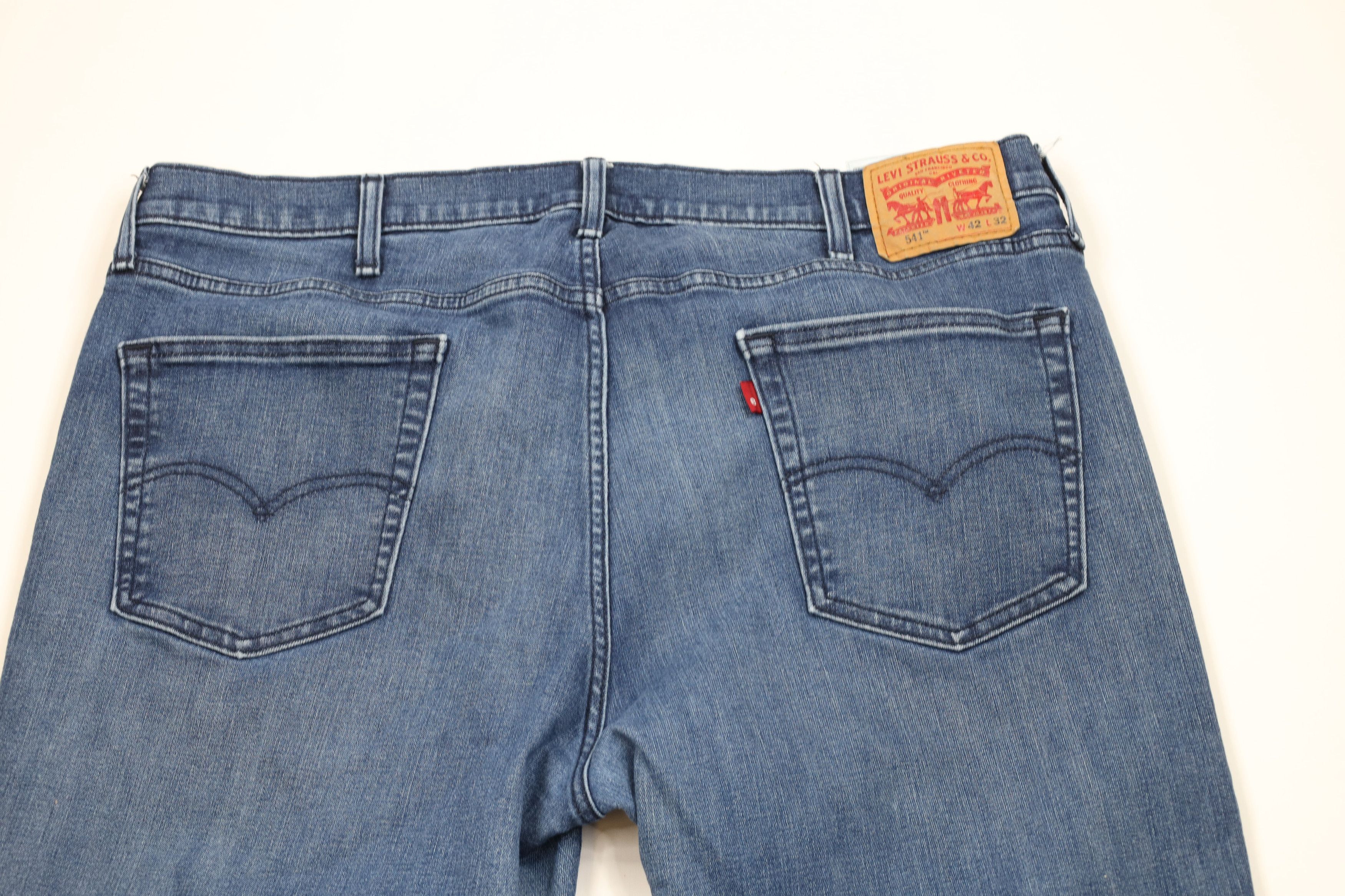 Levi's Vintage Y2K Levis 541 Stretch Athletic Fit Denim Jeans Blue Size US 42 / EU 58 - 12 Thumbnail