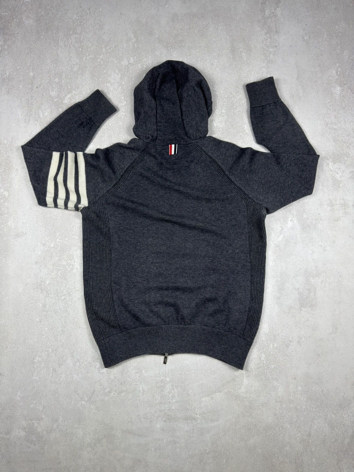 Thom Browne Thom Browne Wool Gray Zip Hoodie Classic Japan Pullover Size US L / EU 52-54 / 3 - 14 Thumbnail
