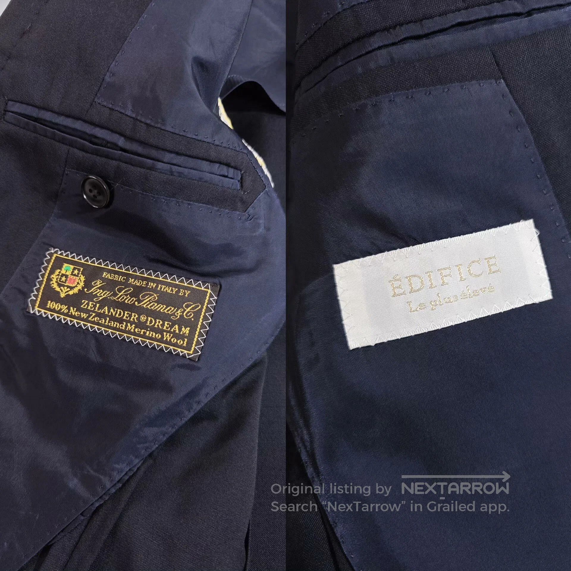 Ring Jacket Loro Piana Wool Suit by Edifice. Size US S / EU 44-46 / 1 - 7 Thumbnail