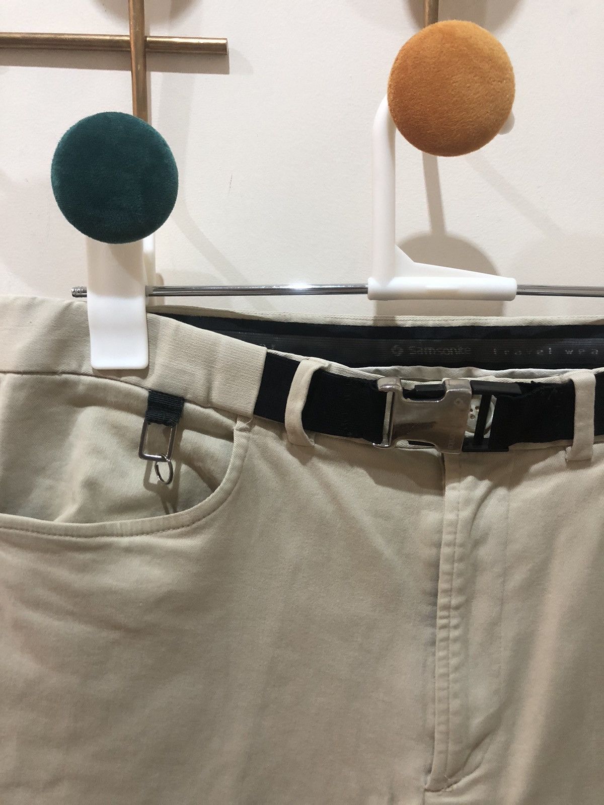 Neil Barrett × Samsonite Sansonite Travel Wear Collection beige pants Size US 32 / EU 48 - 2 Thumbnail