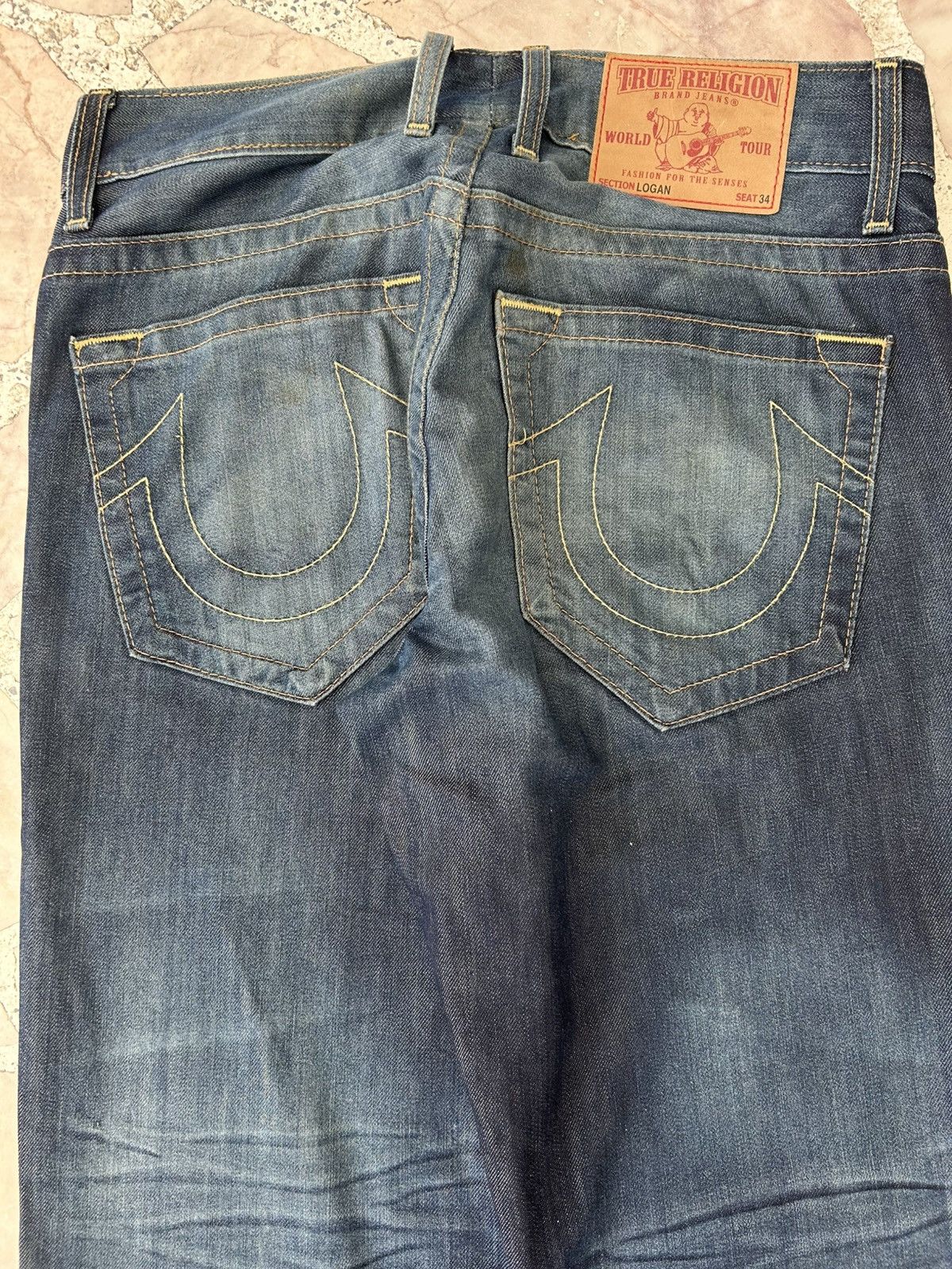 True Religion True Religion Logan Waist 34 Vintage Denim Size US 34 / EU 50 - 9 Thumbnail