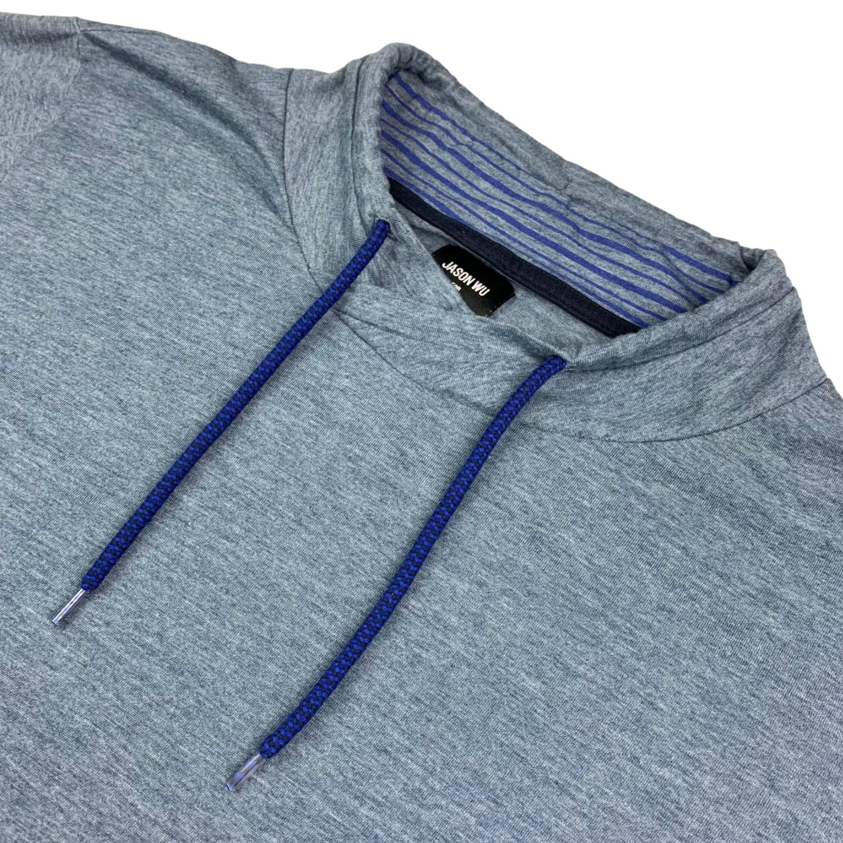 Jason Wu Jason Wu x EvaAir Men’s Pullover Sweatshirt Blue Large Mock Neck Drawstring Lightweight Shirt Size US L / EU 52-54 / 3 - 2 Thumbnail