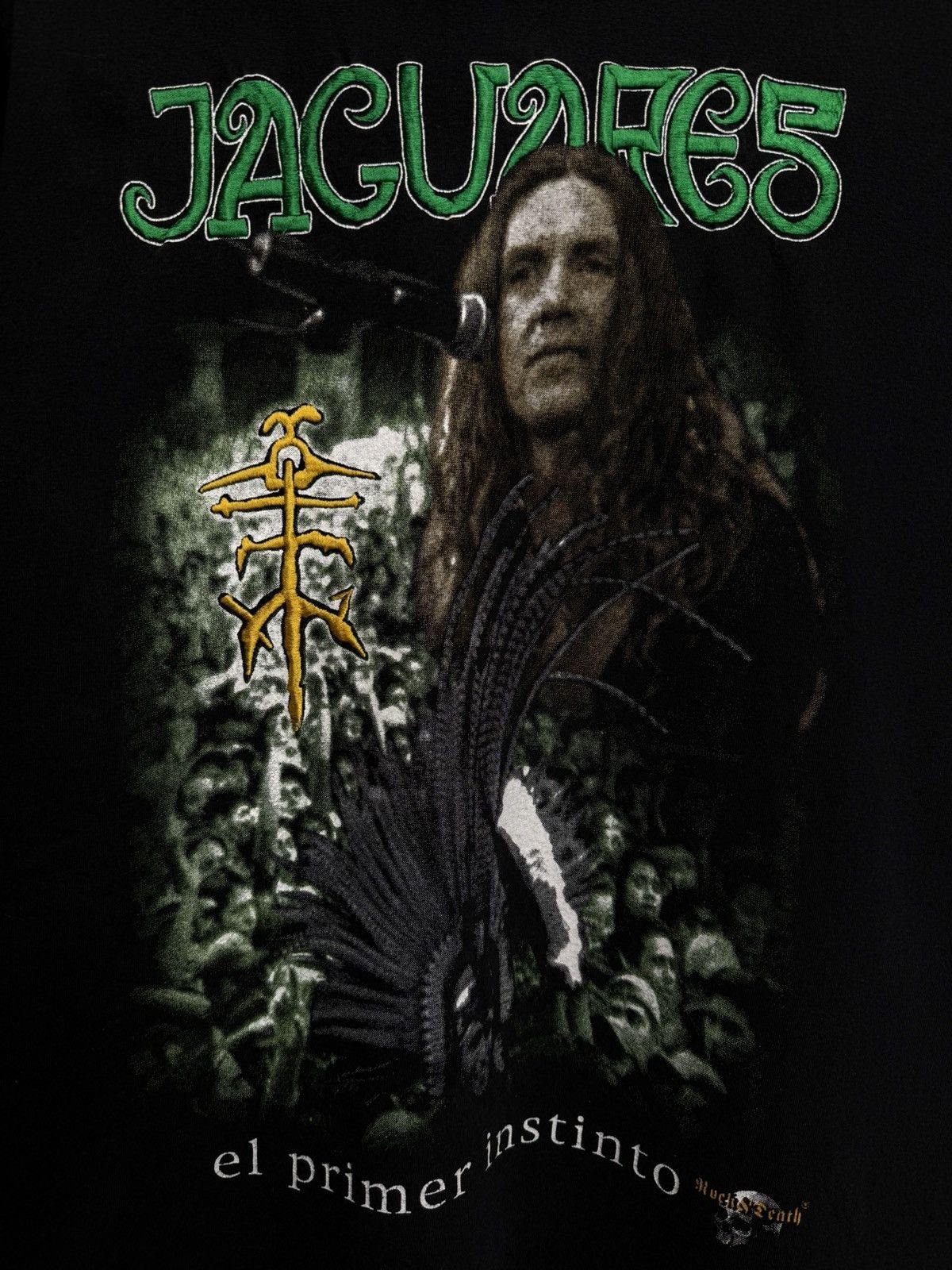 Vintage Vintage 2002 Jaguares T-Shirt Rare Mexican Band Tee Large Size US L / EU 52-54 / 3 - 3 Thumbnail