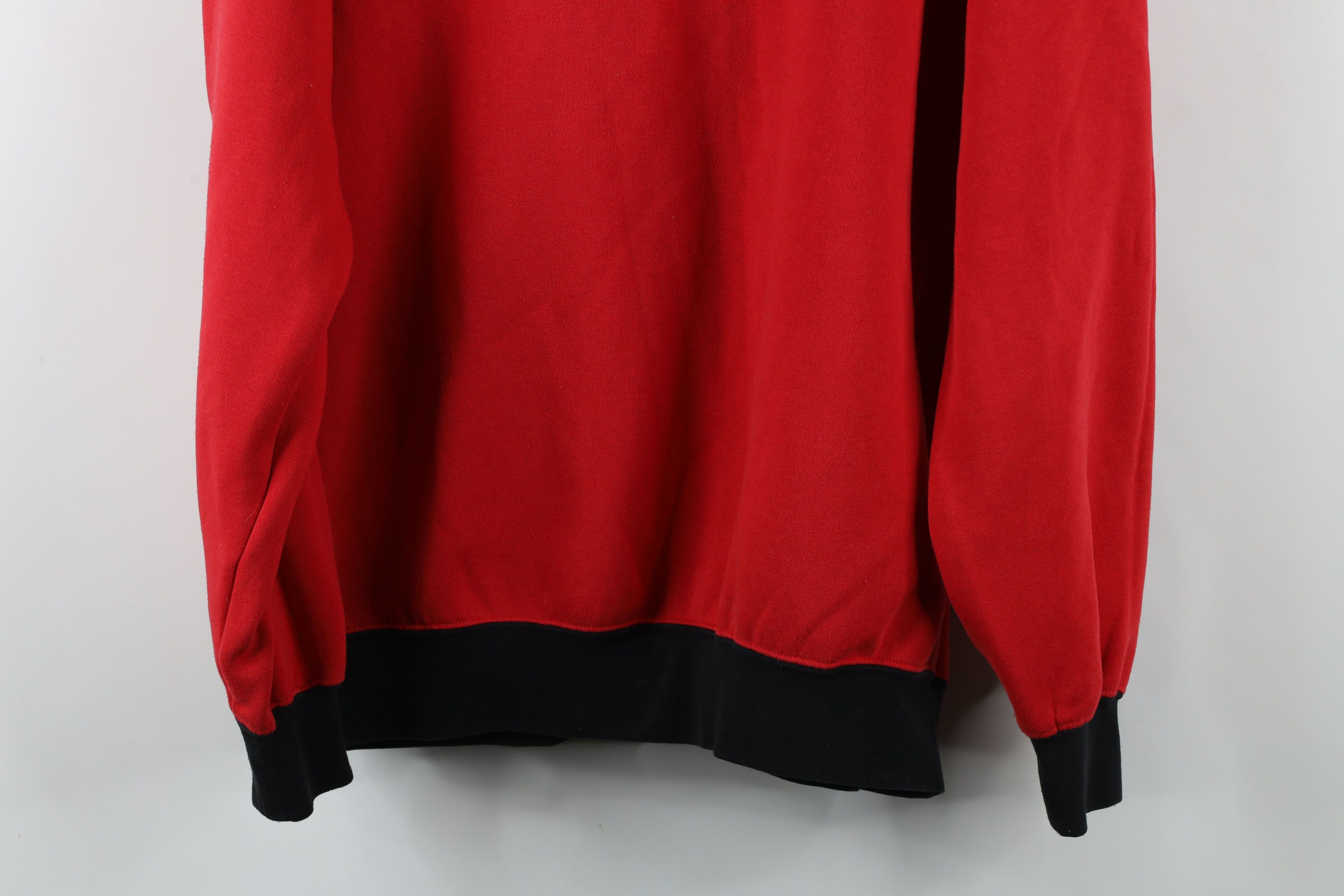 Vintage Vintage 90s Ohio State University V-Neck Sweatshirt Red Size US L / EU 52-54 / 3 - 11 Thumbnail