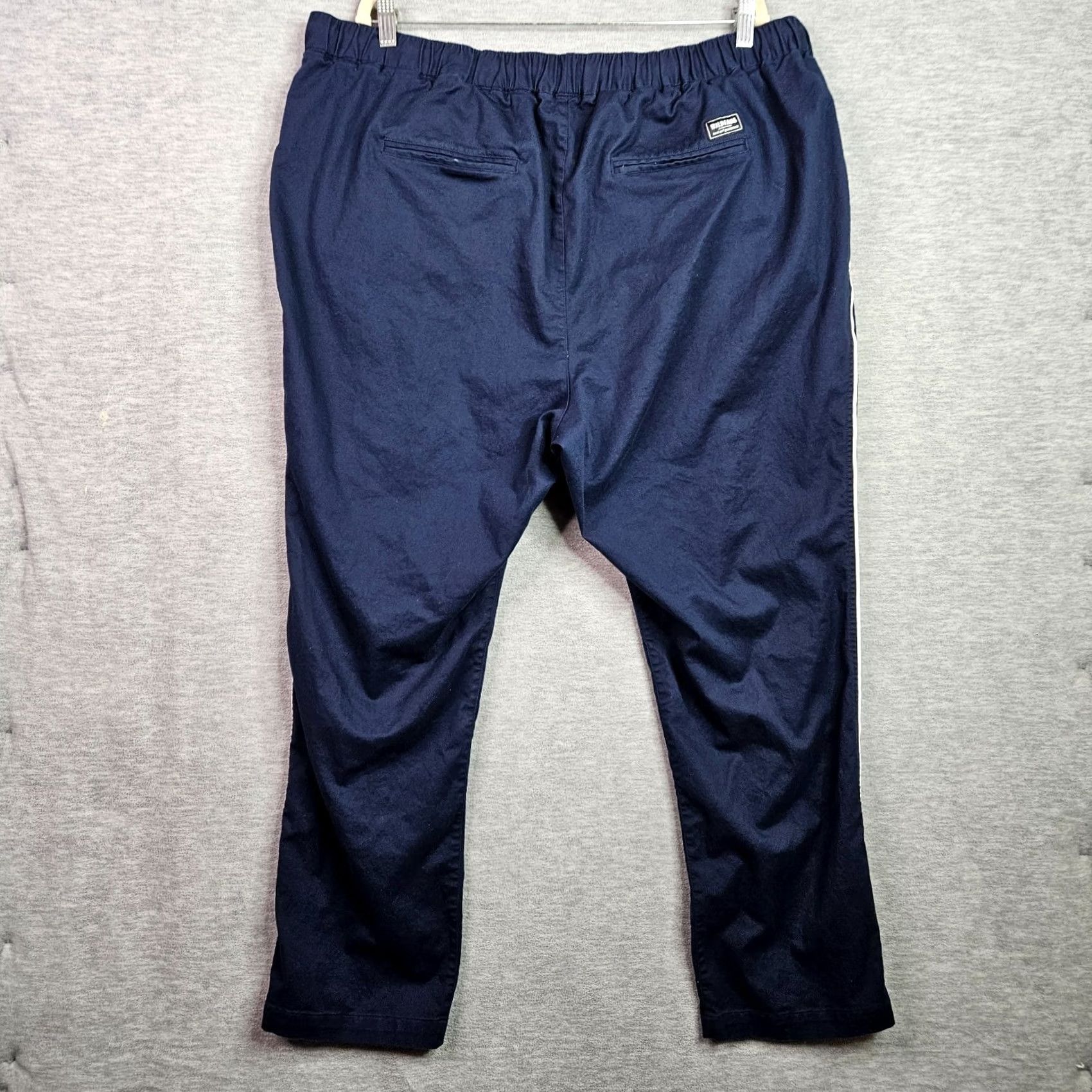 Wildfang Wildfang Pants Women's Navy/White The Essential Piped Drawstring Pants 2XL Size 40" / US 18 - 2 Thumbnail