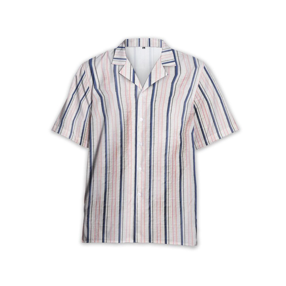 Designer Men’s Short-Sleeve Striped Shirt Size US S / EU 44-46 / 1 - 1 Thumbnail