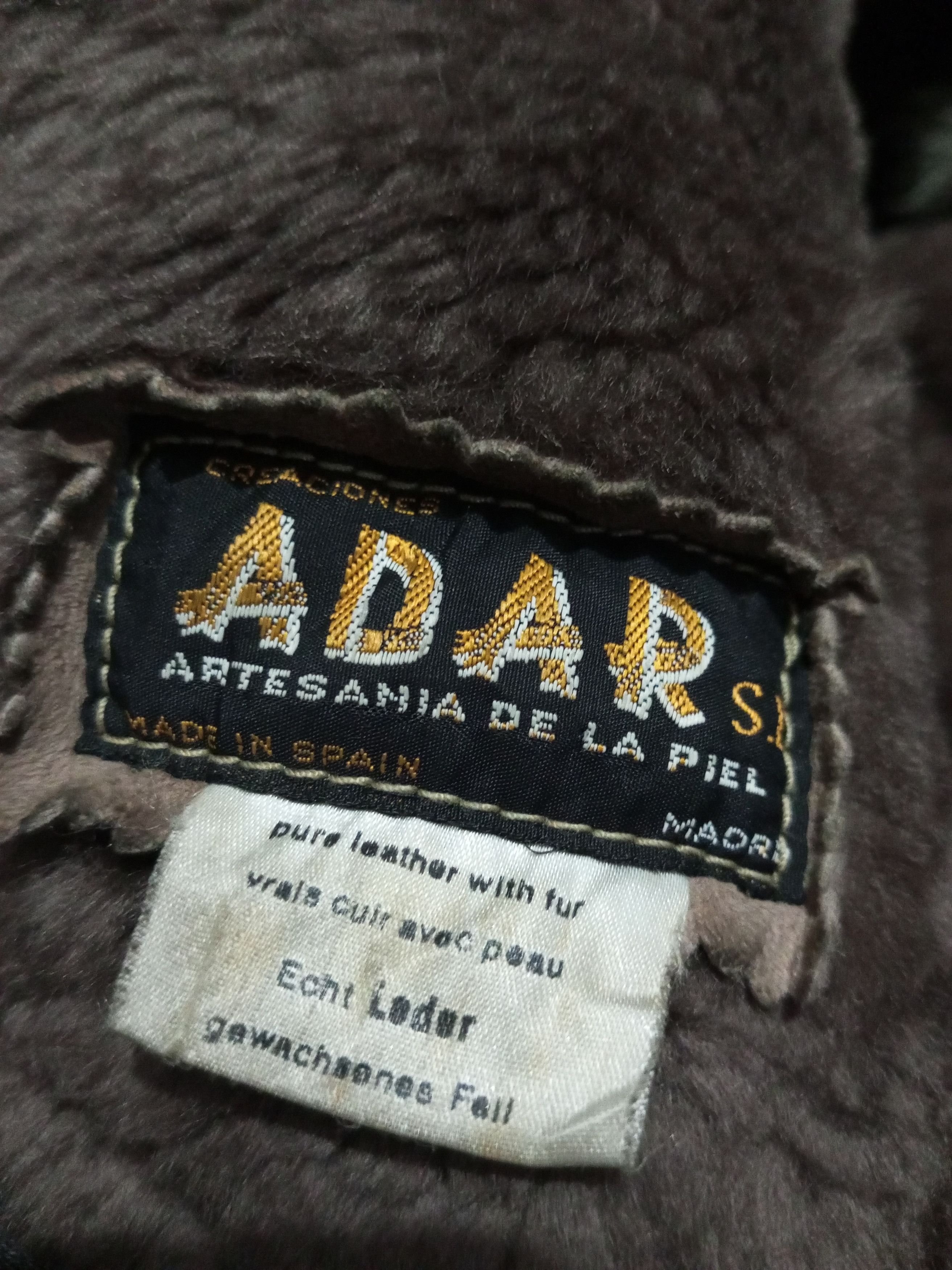 Vintage 90's 🇪🇸ADAR s.l Sheepskin Faux Fur Suede Leather Jacket Size US M / EU 48-50 / 2 - 4 Thumbnail