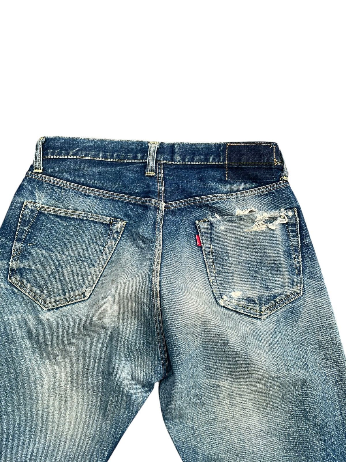 The Silver Stone × Vintage Vintage Selvedge Silverstone Distresed Denim Size US 30 / EU 46 - 9 Thumbnail